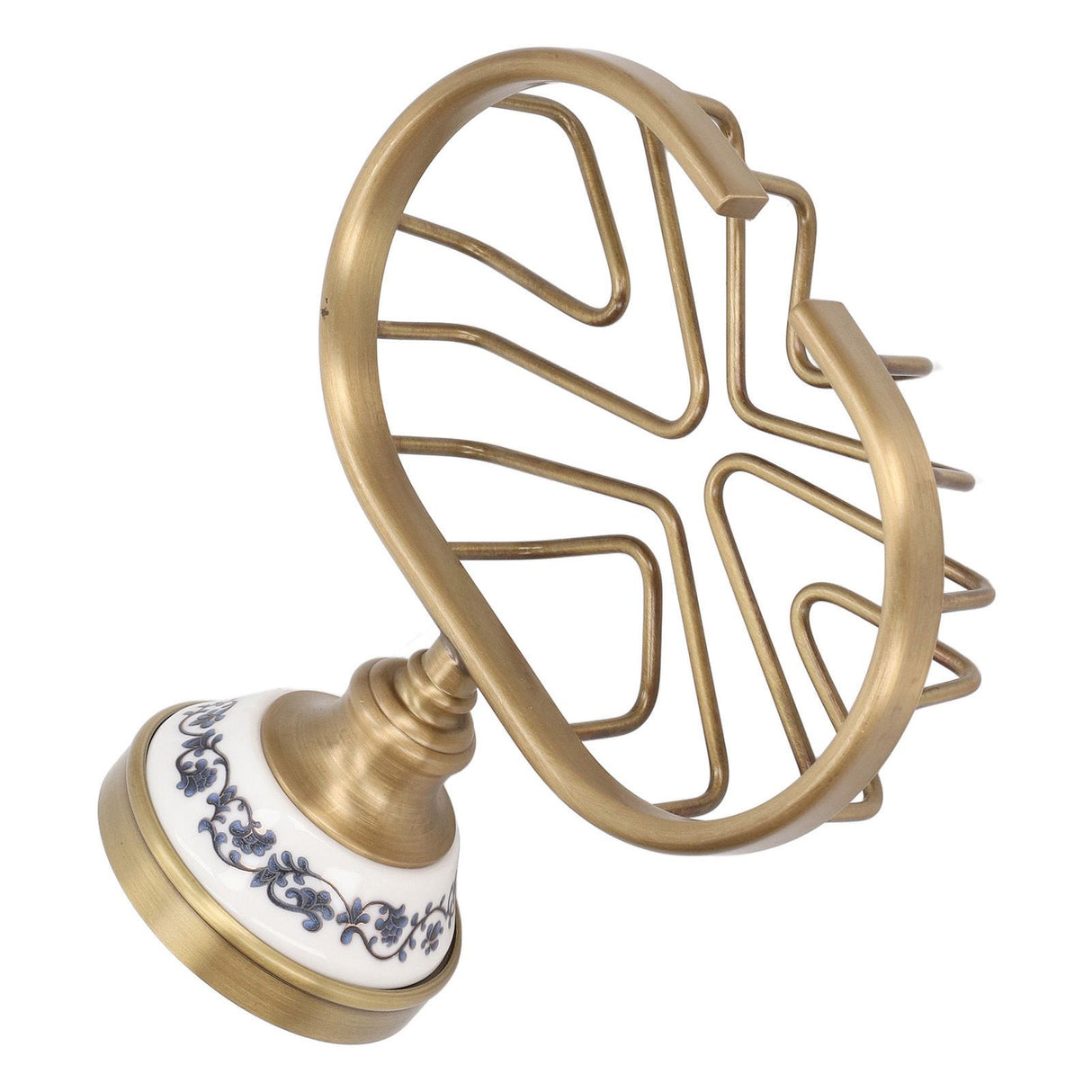 Soap Dish Holder Basket Hollow Design Waterproof Rustproof Wall Mounted Antique Bathroom Soap Basket Soap Dish Holder