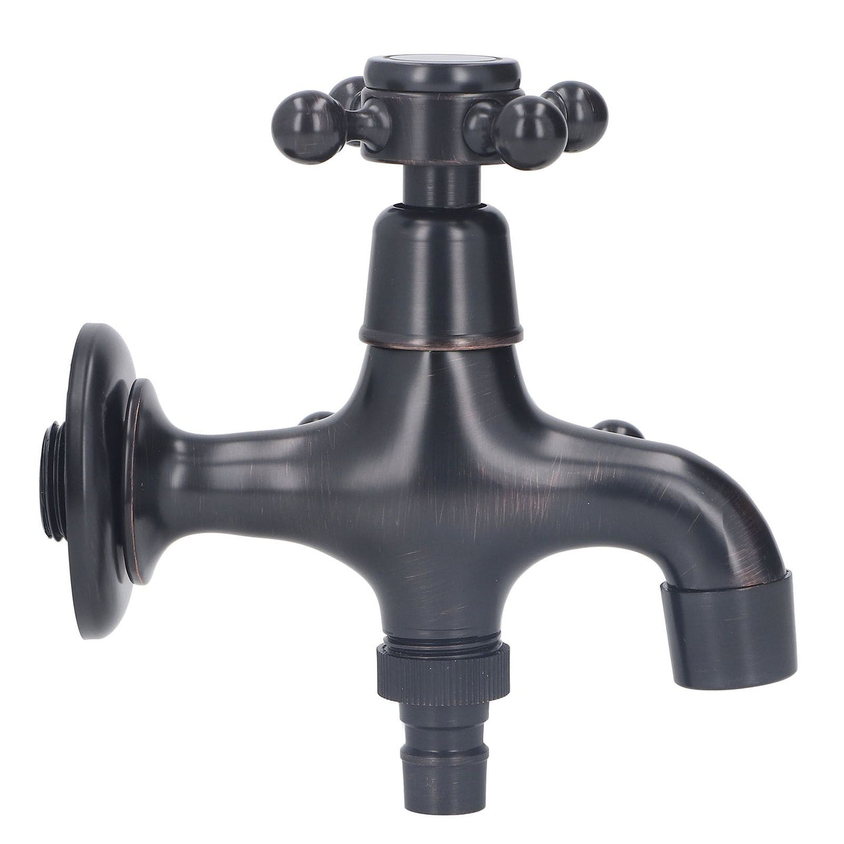 All Copper Wall Mount Faucet European Retro Cold Hot Faucet Home Toilet Basin Tap