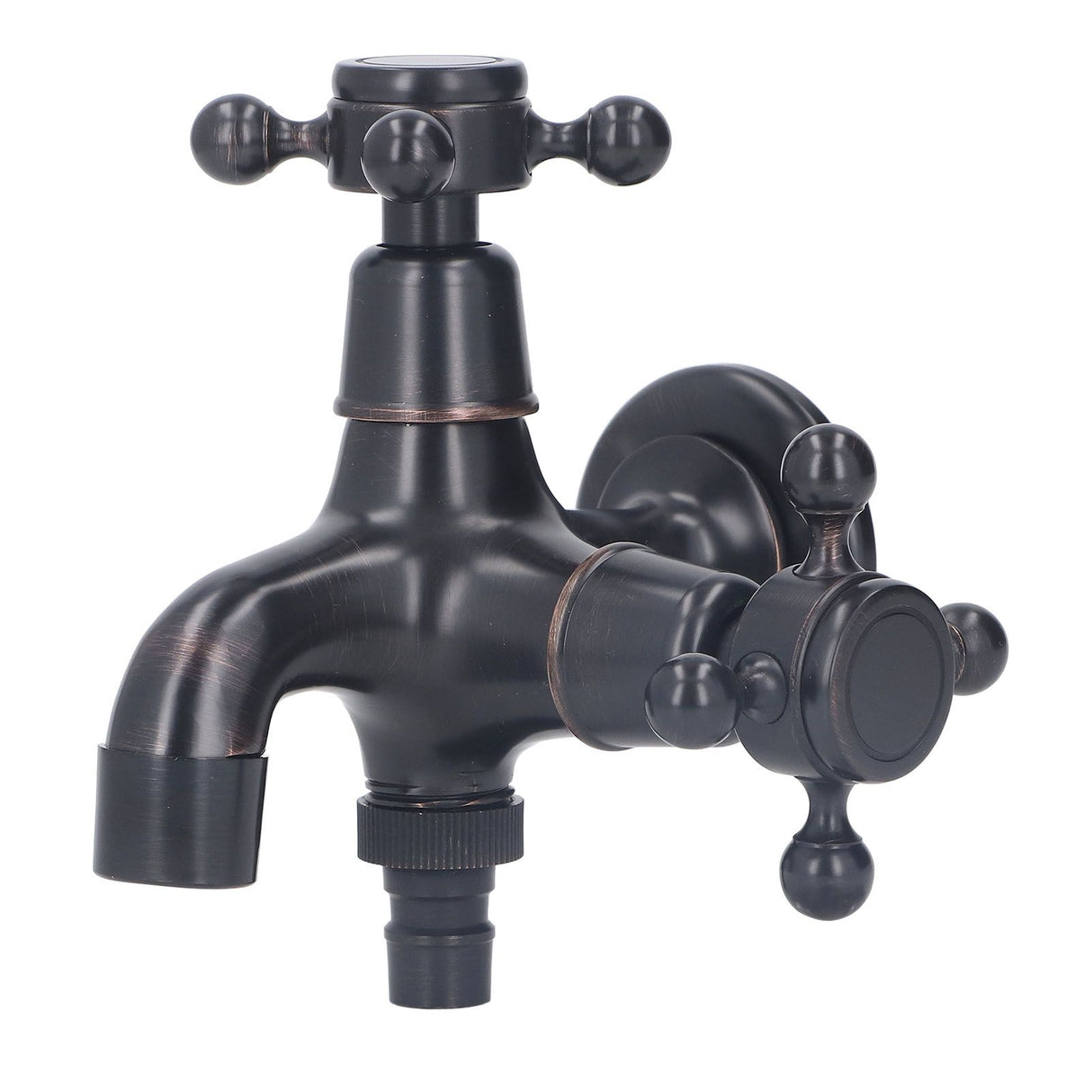 All Copper Wall Mount Faucet European Retro Cold Hot Faucet Home Toilet Basin Tap