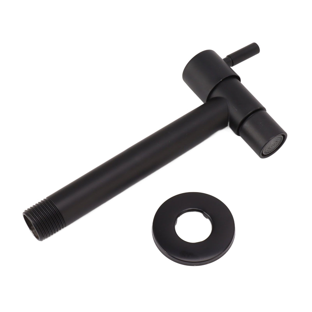 G1/2 Wall Mounted Cold Water Tap 304 Stainless Steel Single Handle Cold Faucet Bathroom Garden Faucet Tap Black for Mop Pool