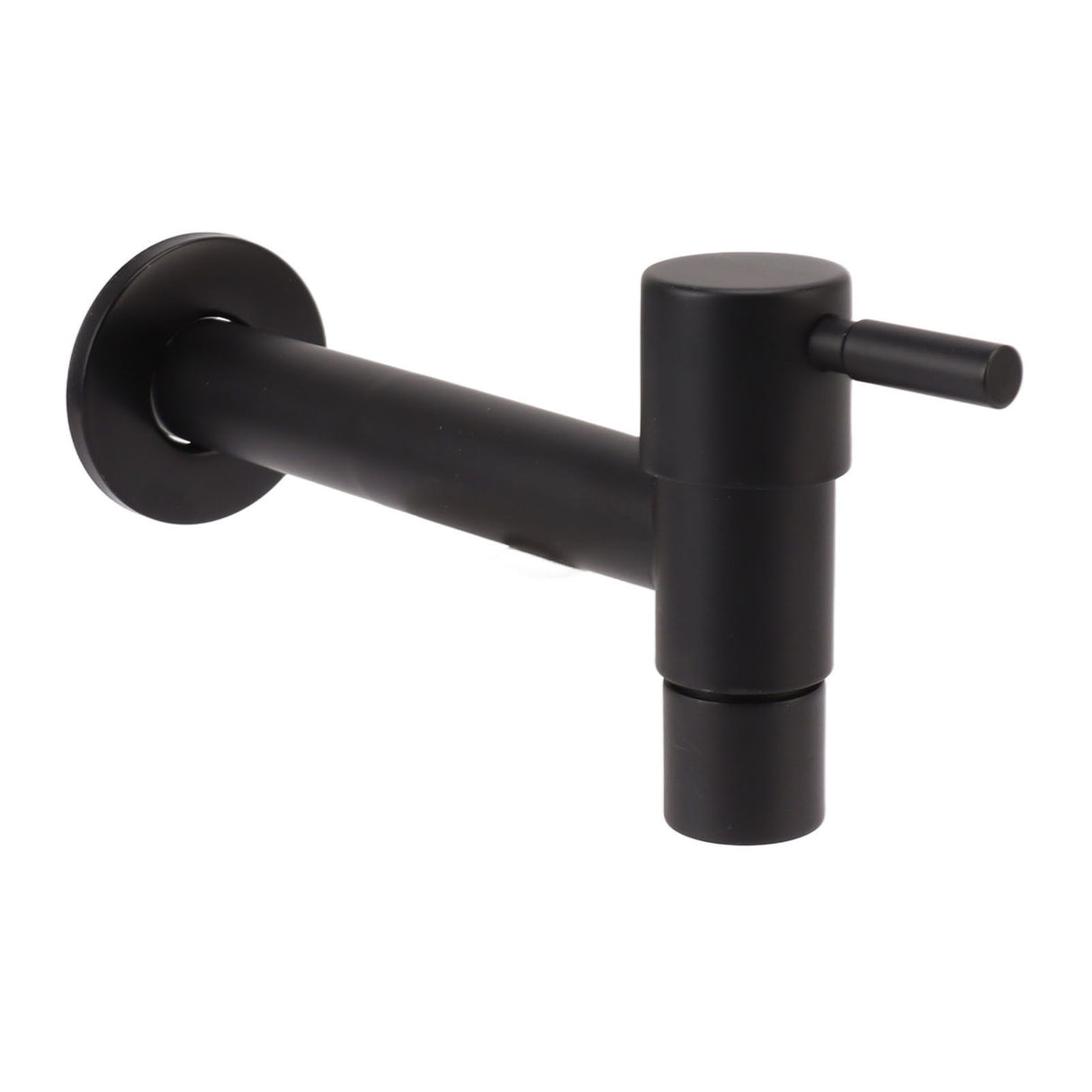 G1/2 Wall Mounted Cold Water Tap 304 Stainless Steel Single Handle Cold Faucet Bathroom Garden Faucet Tap Black for Mop Pool