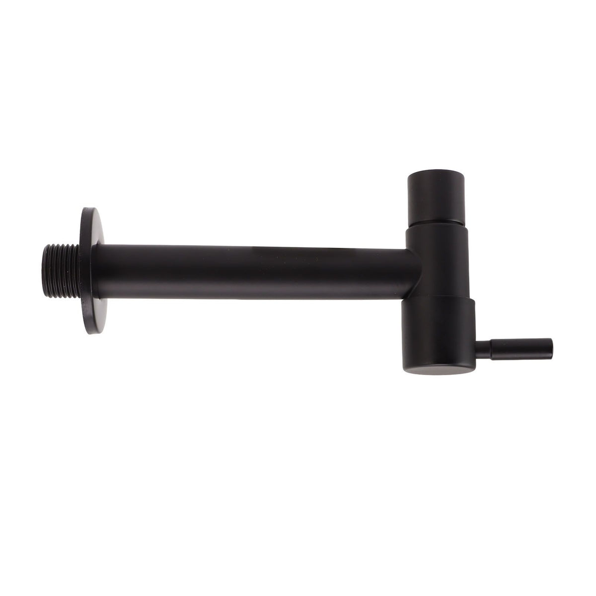 G1/2 Wall Mounted Cold Water Tap 304 Stainless Steel Single Handle Cold Faucet Bathroom Garden Faucet Tap Black for Mop Pool