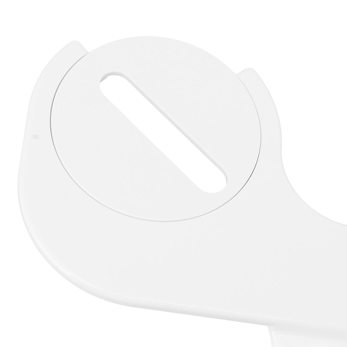 Slim Bidet 3/8 Copper Tee Non Electric Self Cleaning Dual Nozzle Toilet Attachment Hygienic Bidet for Feminine Wash White