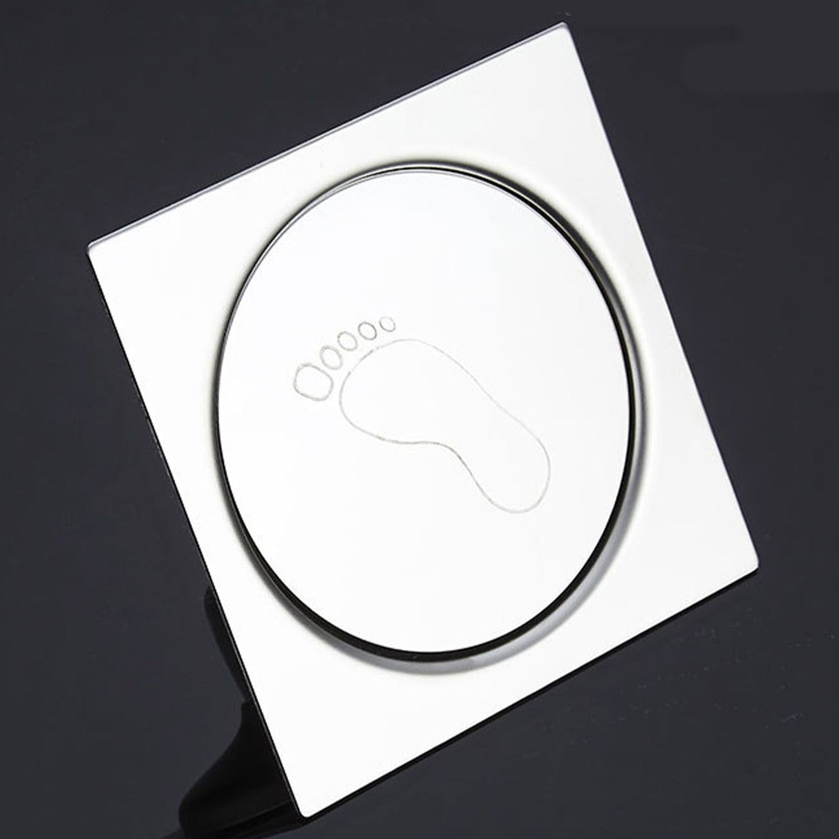 Shower Drain Quadrate High Glossy Thickened Prevents Odor Clogging Resistance Stainless Steel Floor Drain