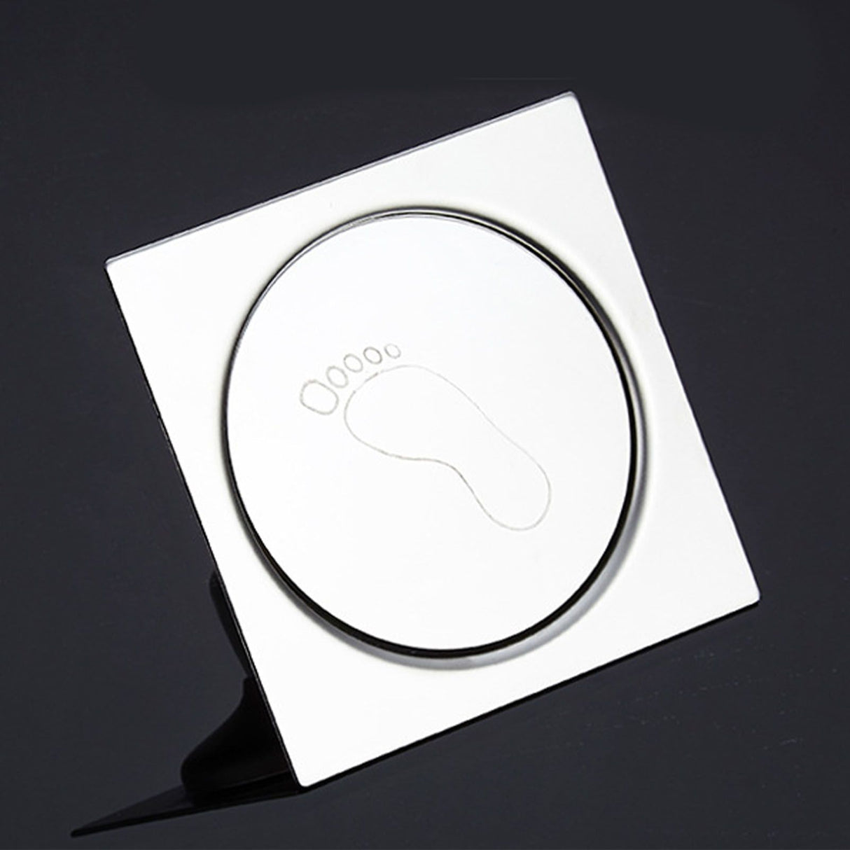 Shower Drain Quadrate High Glossy Thickened Prevents Odor Clogging Resistance Stainless Steel Floor Drain