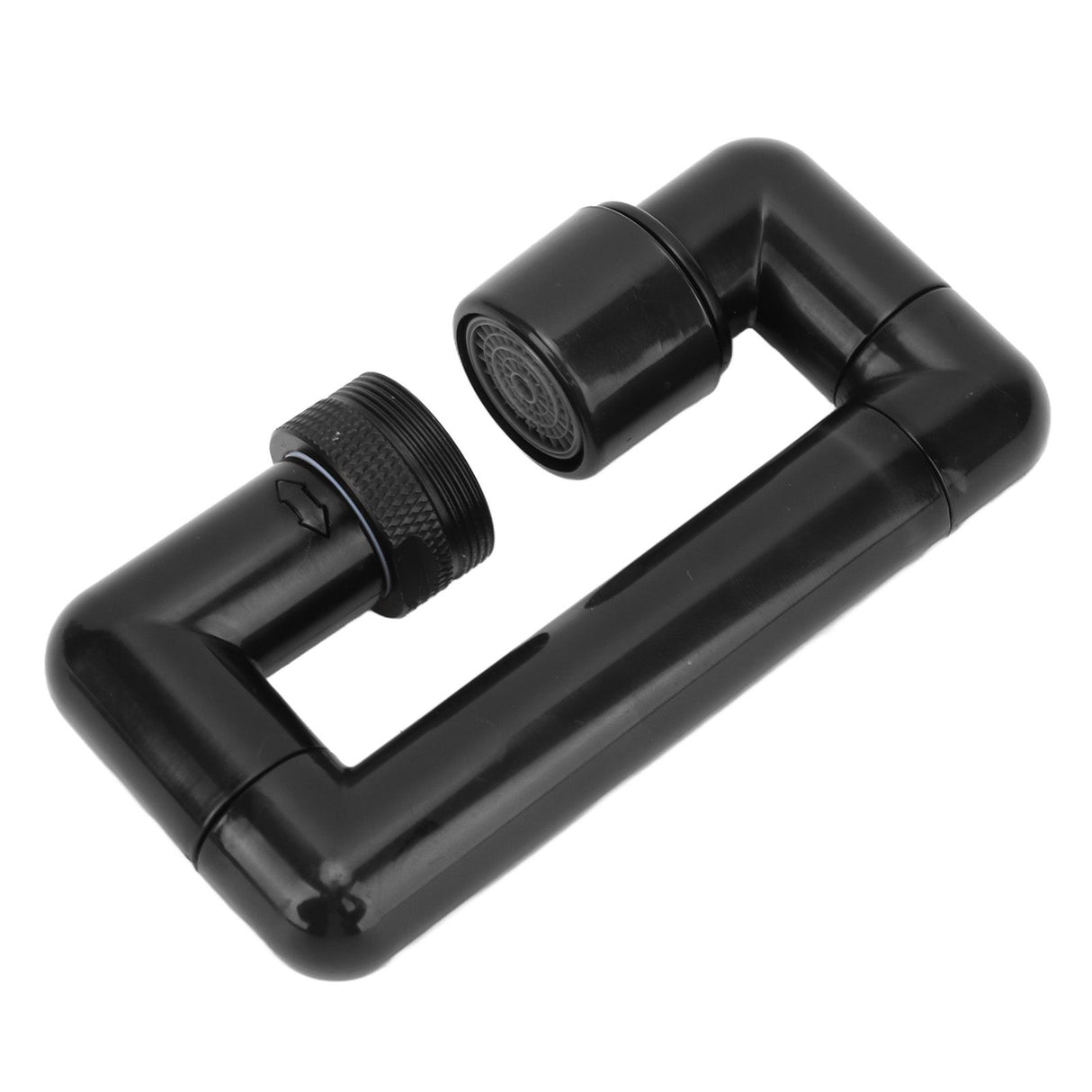 Rotating Telescopic Faucet Mechanical Swivel Arm Faucet for Kitchen Bathroom Sink Washbasin Black