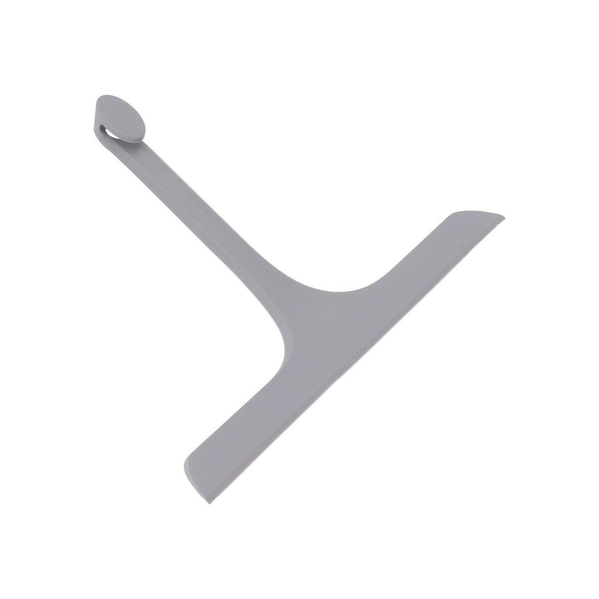 Glass Wiper with Non Slip Handle Silicone Window Cleaner Squeegee for Bathroom Windows Kitchen Mirror Grey