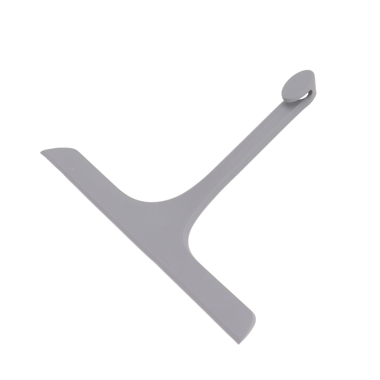 Glass Wiper with Non Slip Handle Silicone Window Cleaner Squeegee for Bathroom Windows Kitchen Mirror Grey