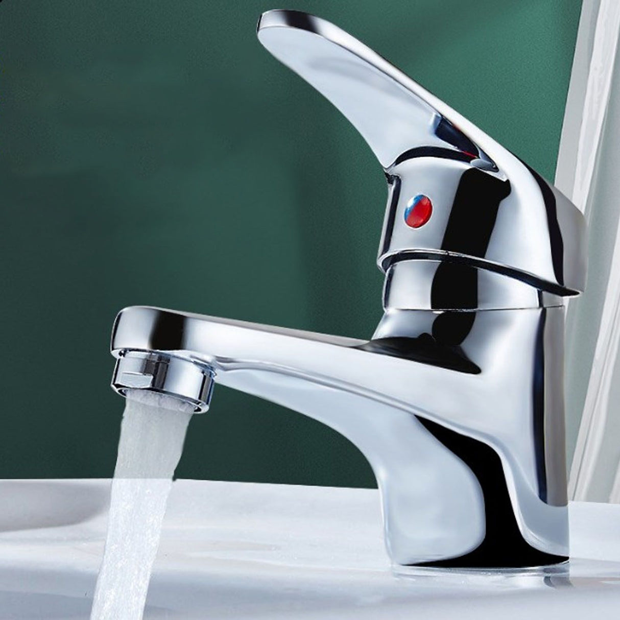 Single Cold Faucet Explosion Proof Corrosion Resistant Soft Watering Bathroom Water Tap Replacement