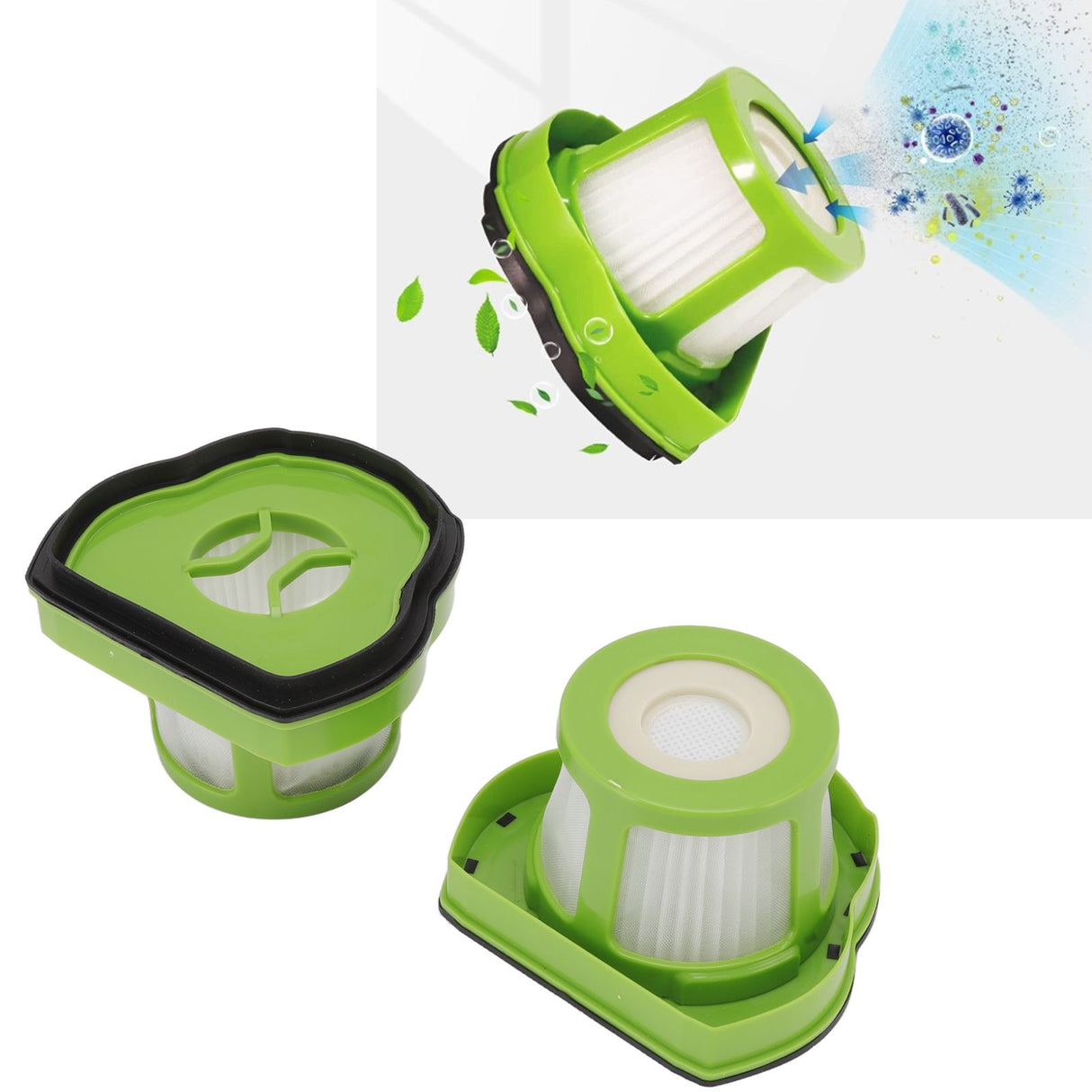2Pcs Vacuum Filter Replacement for Bissell 1782 Pet Hair Eraser Hand Vacuum Cleaner Part