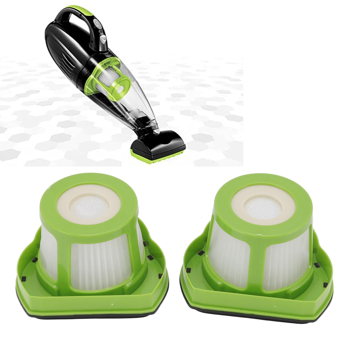 2Pcs Vacuum Filter Replacement for Bissell 1782 Pet Hair Eraser Hand Vacuum Cleaner Part