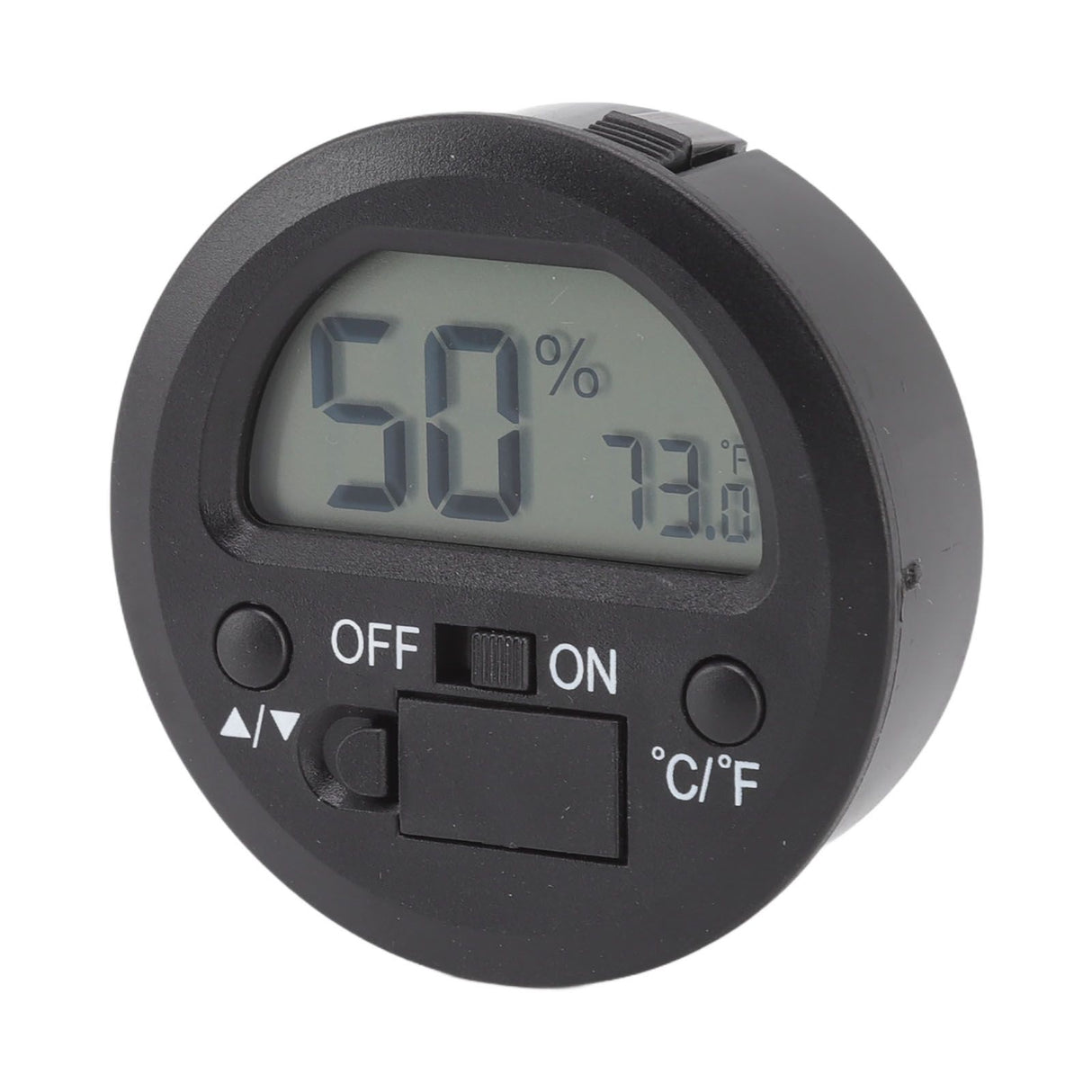 Temperature Humidity Meter Portable Round Embedded Electronic Digital Display Temperature Humidity Gauge