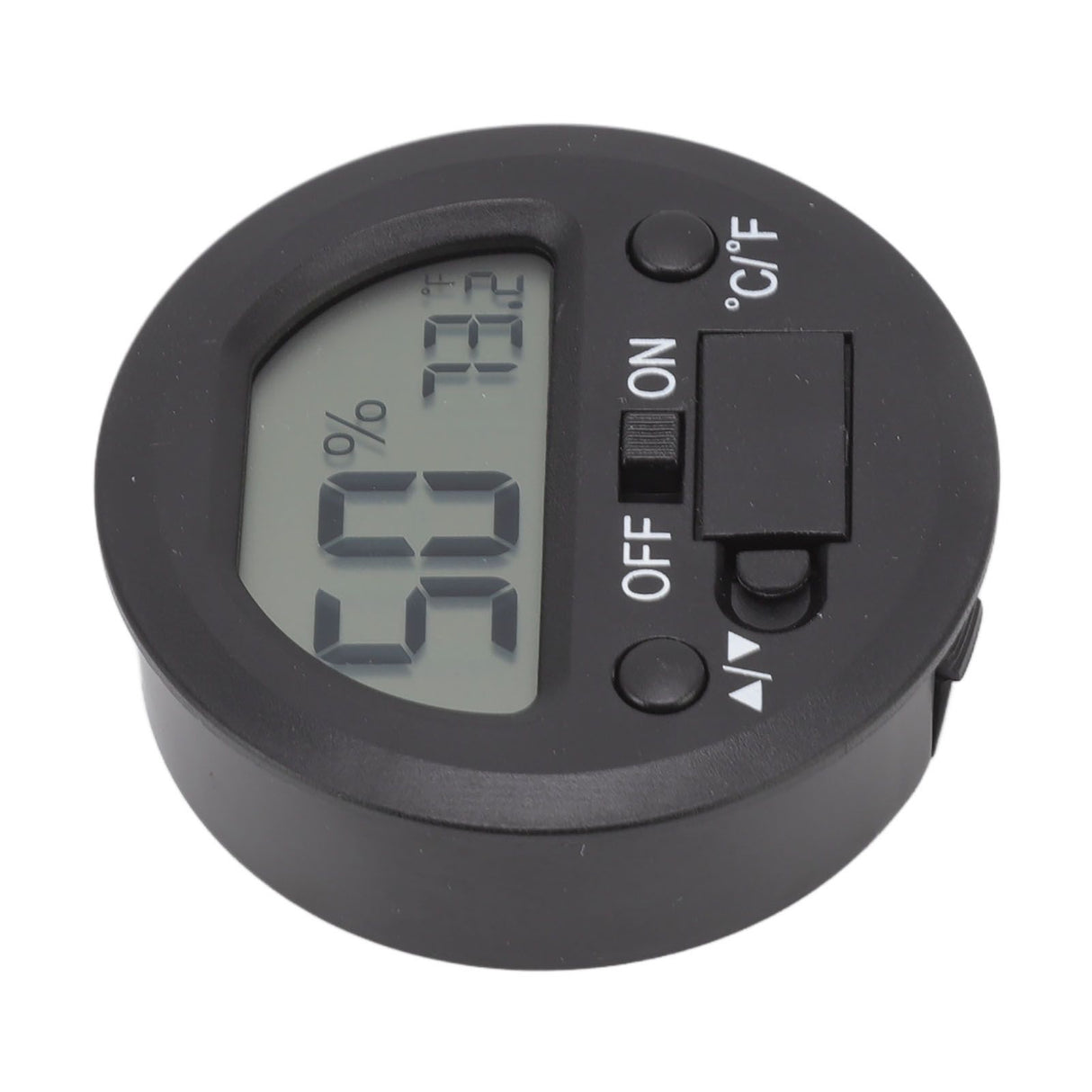Temperature Humidity Meter Portable Round Embedded Electronic Digital Display Temperature Humidity Gauge