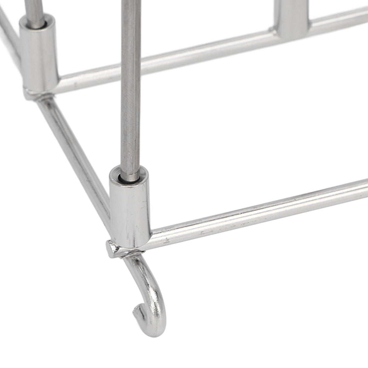 Fryer Skewer Stand Uniform Cooking Rust Resistance Stainless Steel Vertical Skewer Stand for Chicken Meat