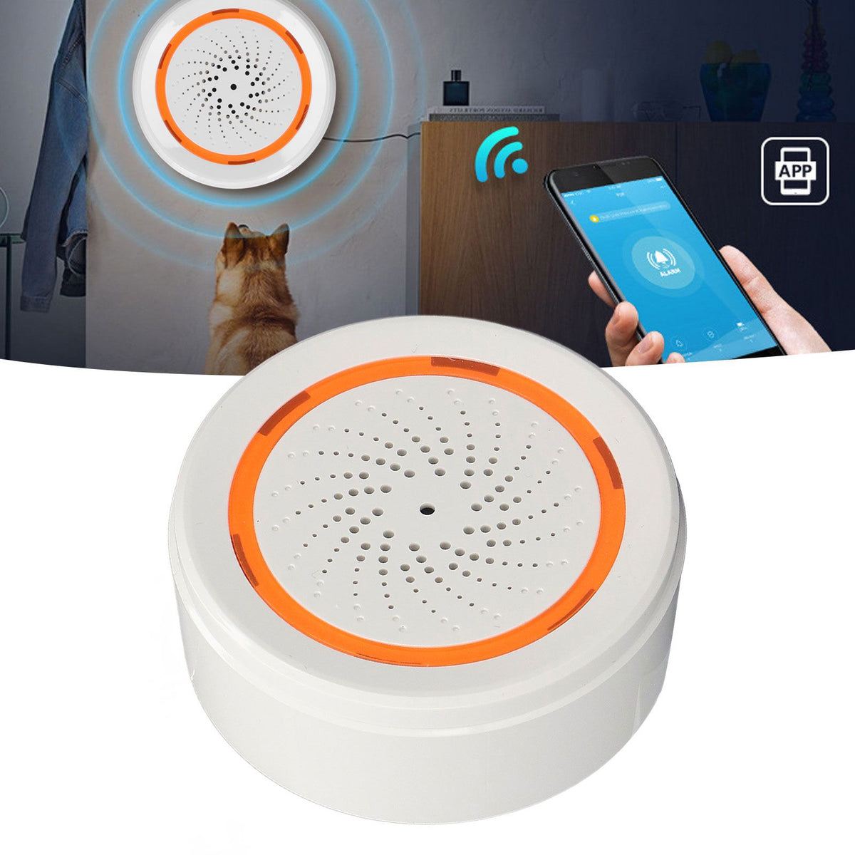 Audible Alarm Smart Siren Alarm 90db for Zigbee3.0 Communication Protocol 5V 1A for Tuya Wireless Alarm for Security