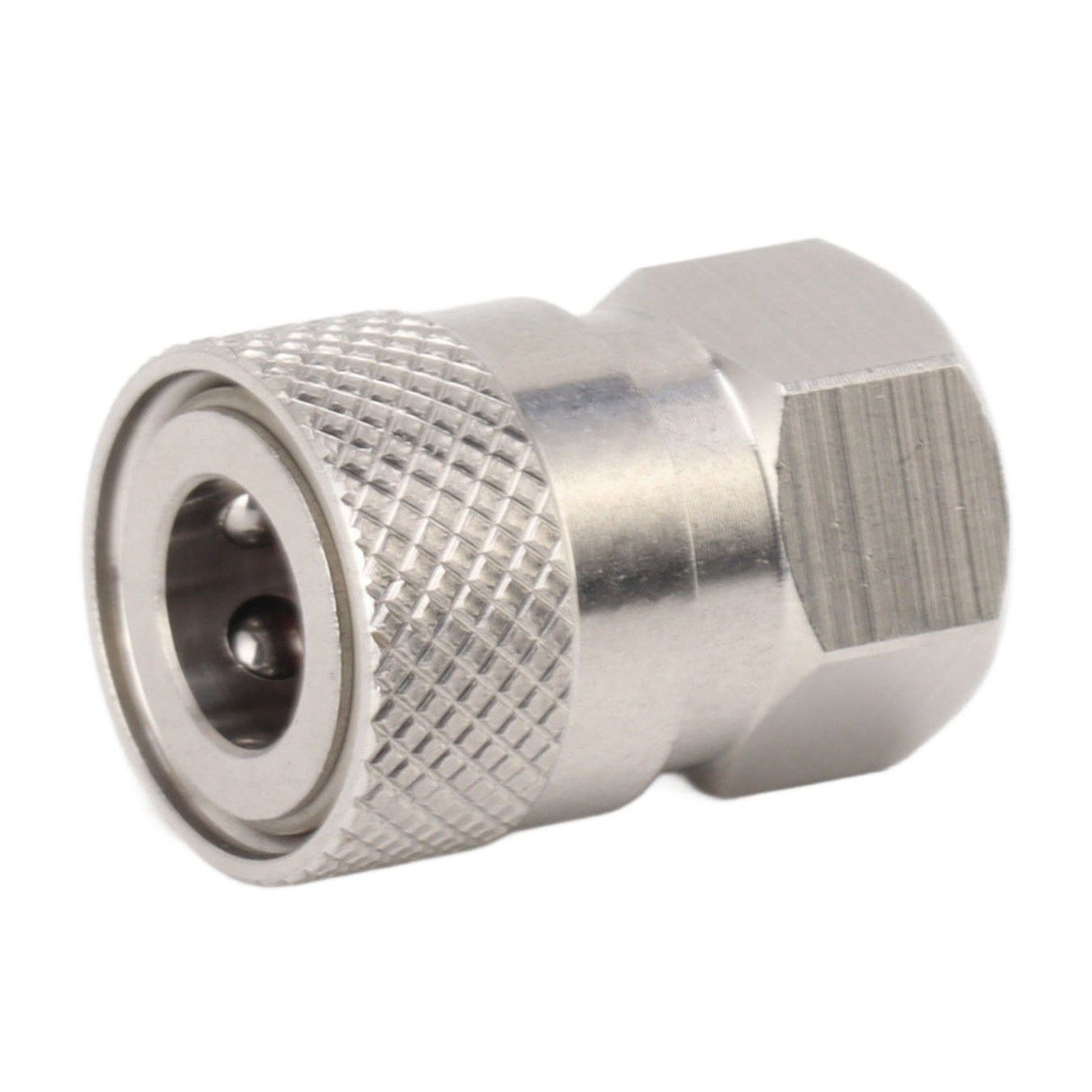 CO2 Refill Connector 304 Stainless Steel Gas Filling Adapter 1/8NPT Female Thread Coupling