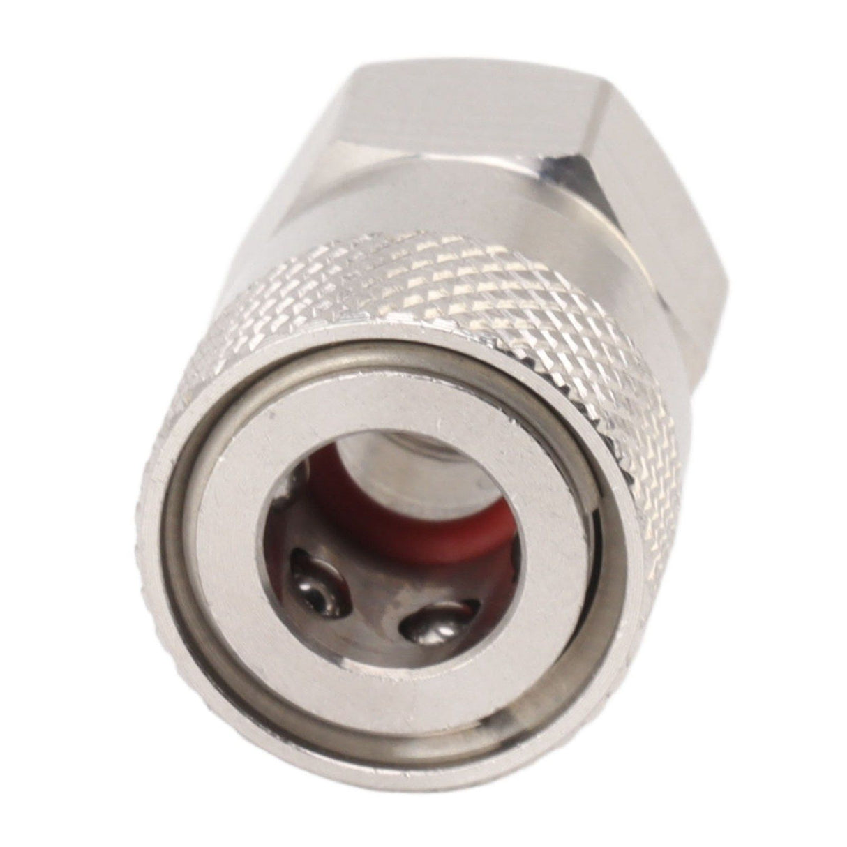CO2 Refill Connector 304 Stainless Steel Gas Filling Adapter 1/8NPT Female Thread Coupling