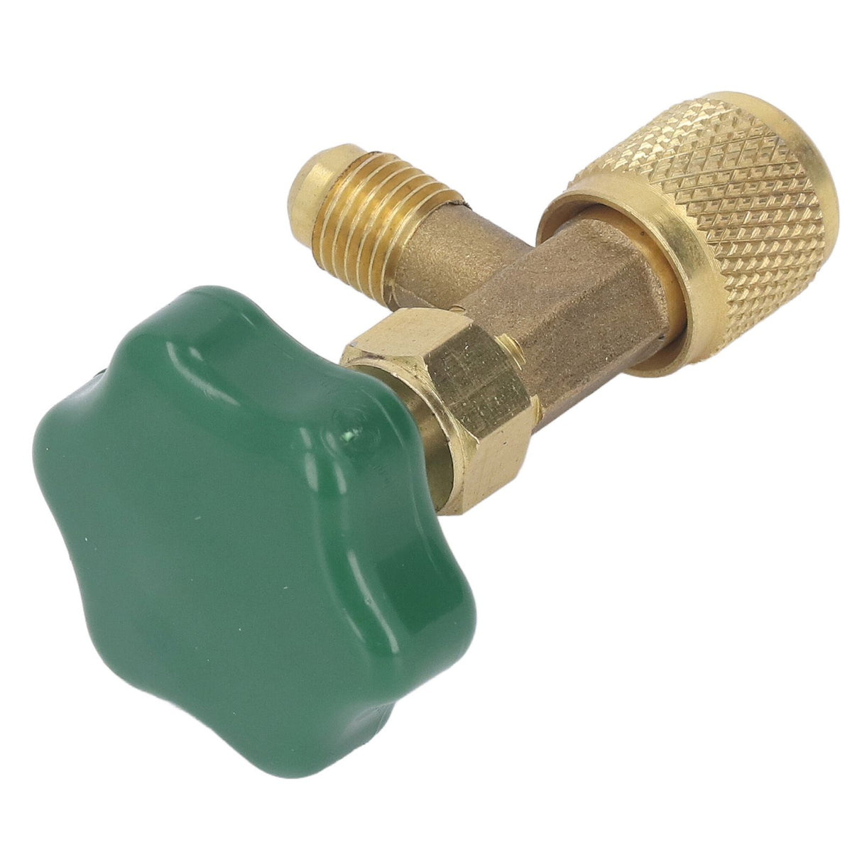 Air Conditioning Refrigerant Valve Copper ABS Leak Proof 1/4in SAE Refrigerant Tank Valve for Replacement