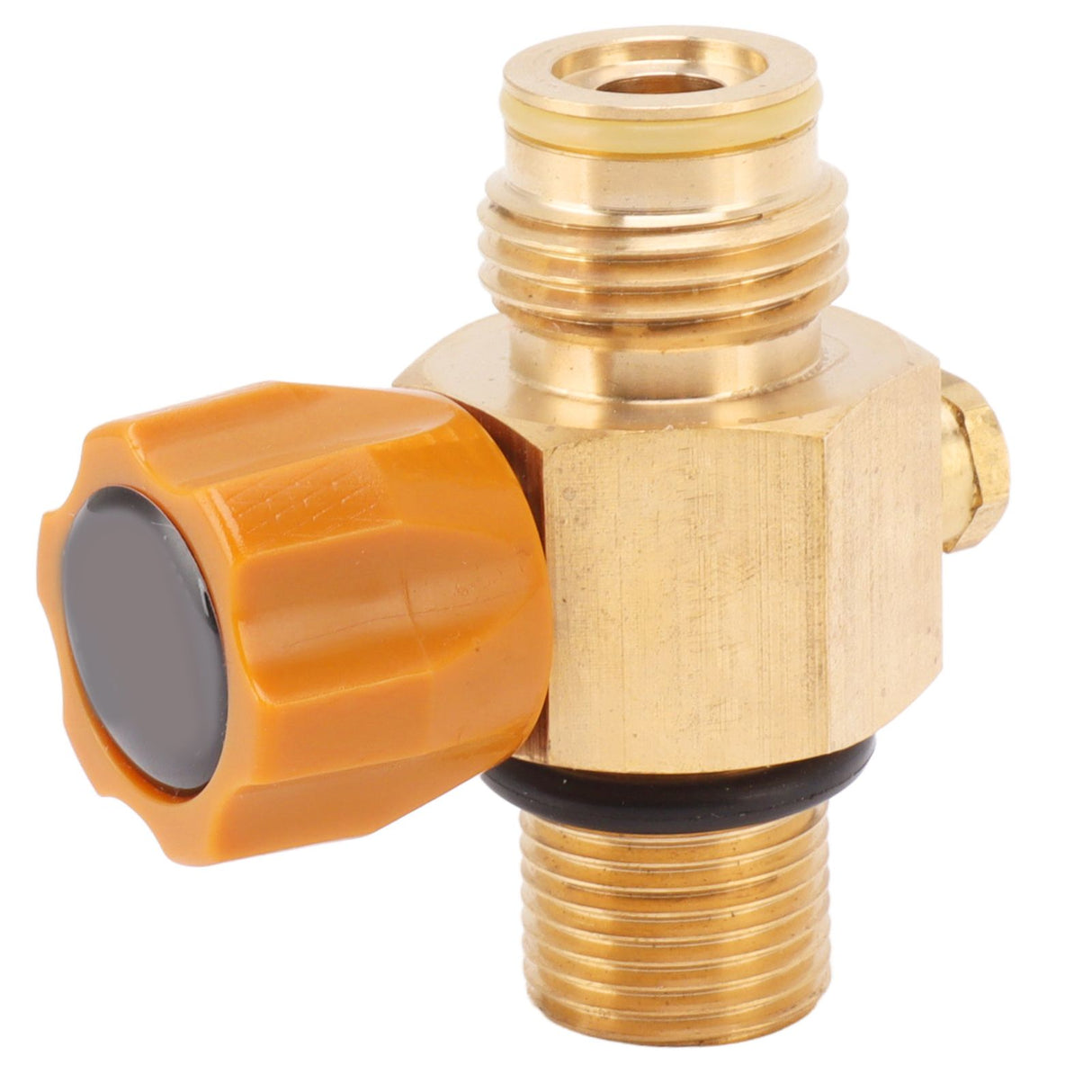 G1/2 14 CO2 Cylinder Refill Adapter High Pressure M18x1.5 Refill CO2 Valve Adapter Thread Converter 5000psi Maximum Pressure Gold