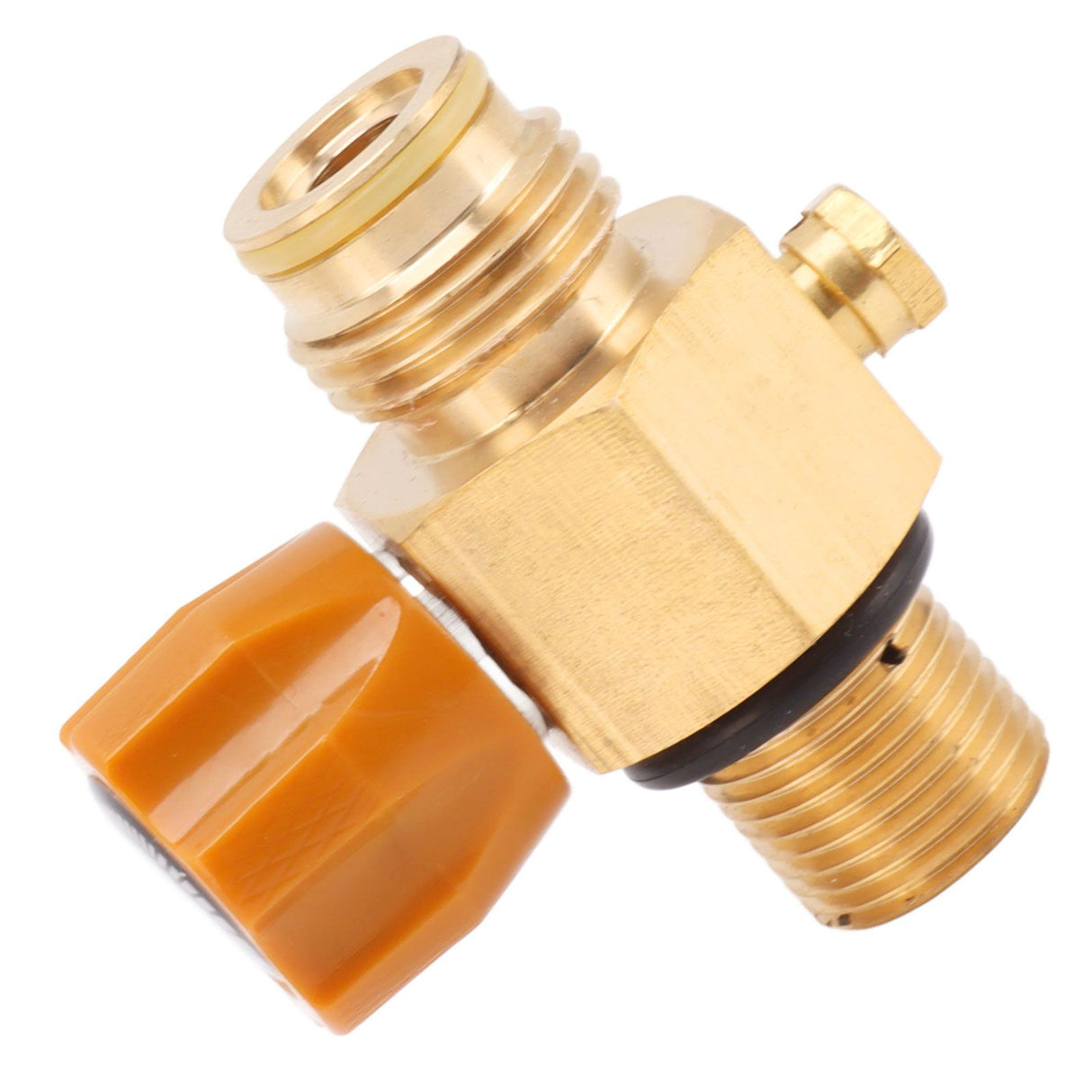 G1/2 14 CO2 Cylinder Refill Adapter High Pressure M18x1.5 Refill CO2 Valve Adapter Thread Converter 5000psi Maximum Pressure Gold