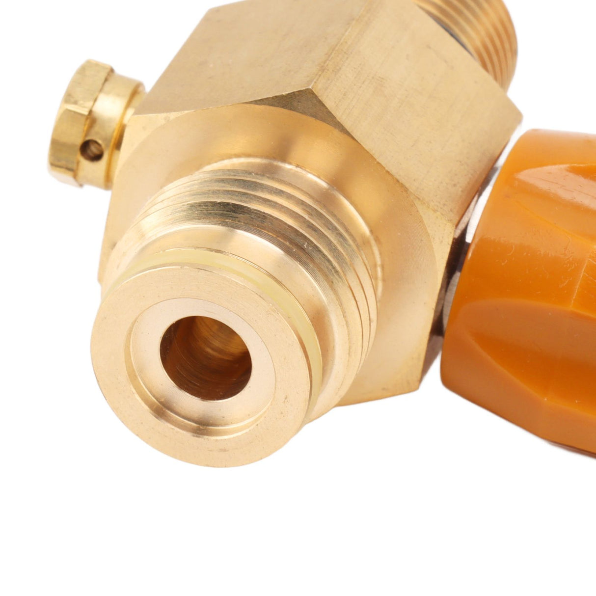 G1/2 14 CO2 Cylinder Refill Adapter High Pressure M18x1.5 Refill CO2 Valve Adapter Thread Converter 5000psi Maximum Pressure Gold