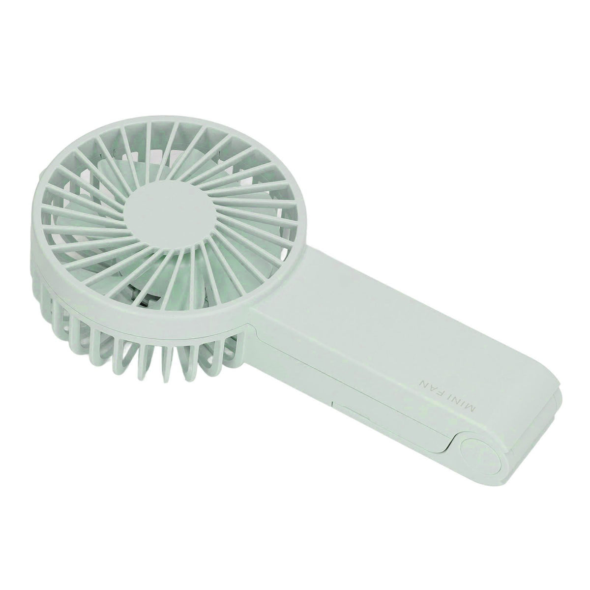 Mini Handheld Fan Foldable Portable Fan USB Rechargeable Fan For Home Office Travel Green
