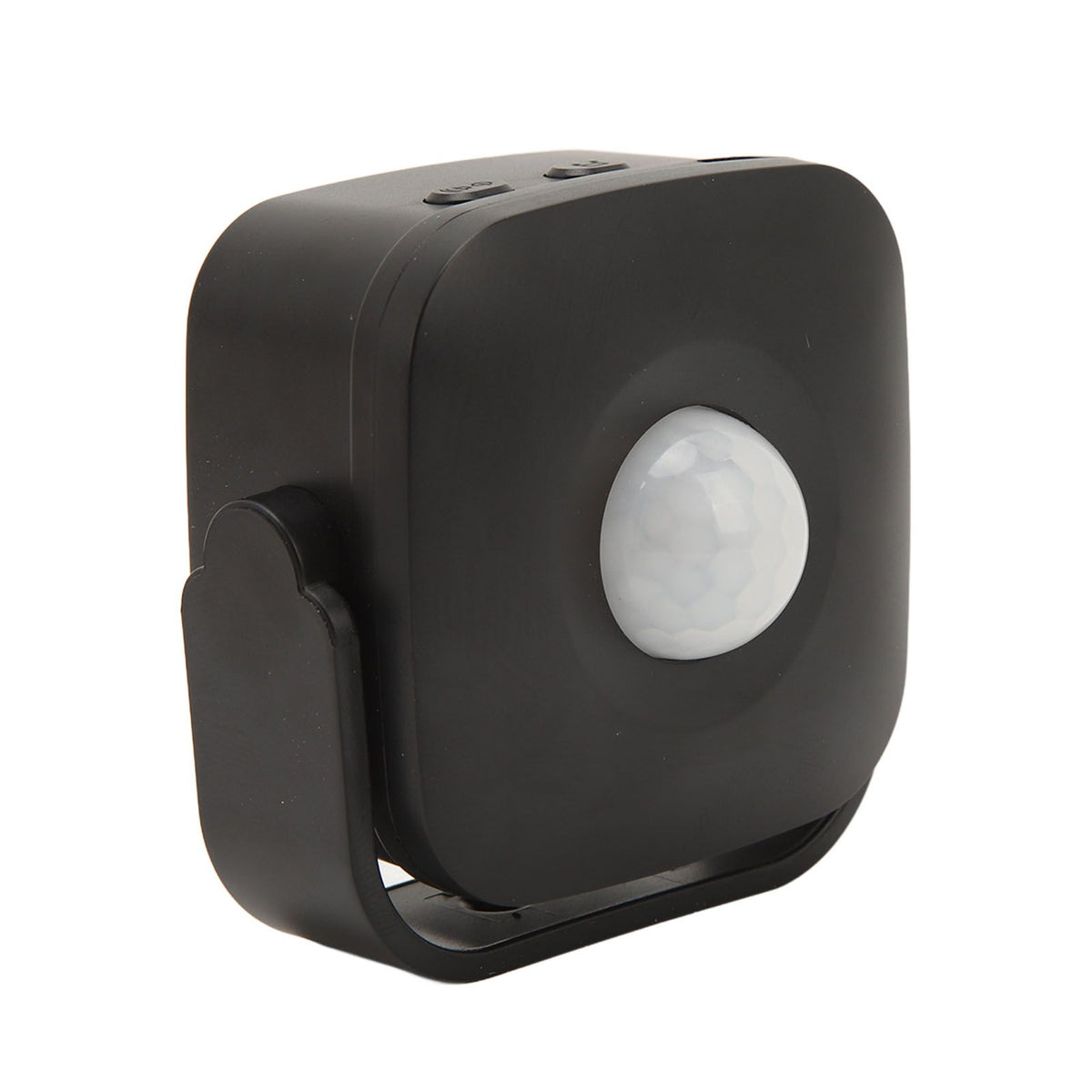 Entrance Welcome Doorbell Infrared Motion Sensor Alarm Detector Audio Player for Shop Store Black