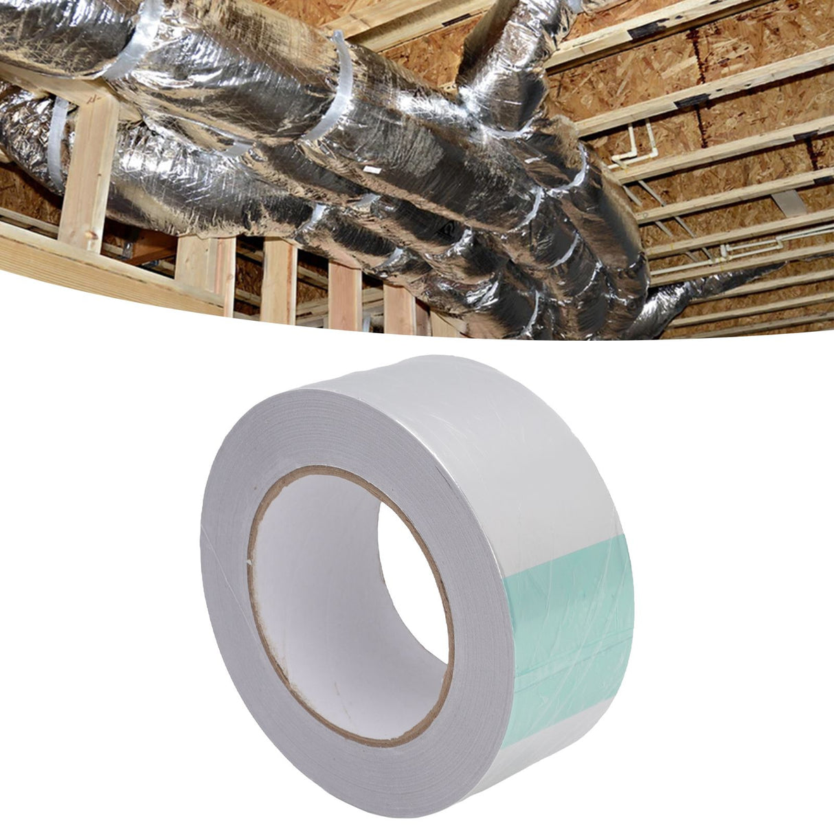 Aluminum Foil Tape Waterproof Heat Resistant Insulation Anti Aging for Industrial Use