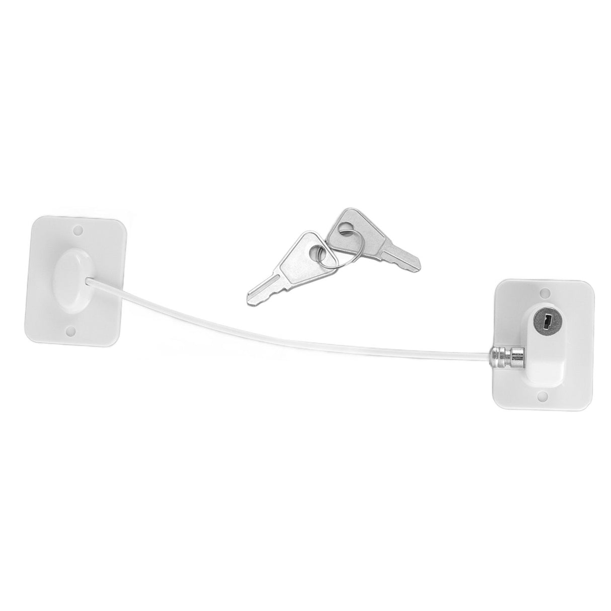 Cable Restrictor Lock Key Unlocking Window Lock Cable Restrictor Child Safety Lock for Refrigerators Doors Drawers
