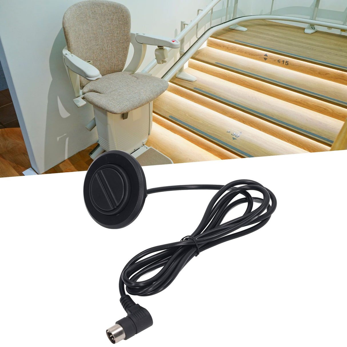 Lift Chair Hand Control 2 Push Button 8 Pin Universal Power Recliner Remote Handset Controller for Up and Down
