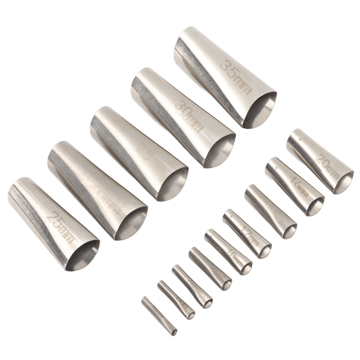 14pcs Caulking Nozzle Applicator 45 Degree Professional Stainless Steel Caulking Finisher Kit for Bathrooms Kitchens