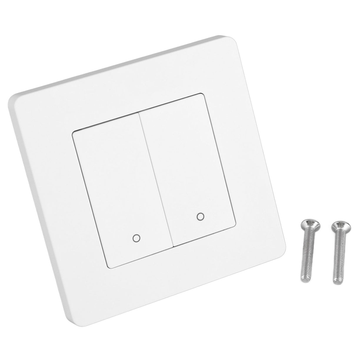 Smart Light Switch for Zigbee 2 Gang Timing Dimming Reverse Dual Control Smart Switch Panel AC100‑240V White