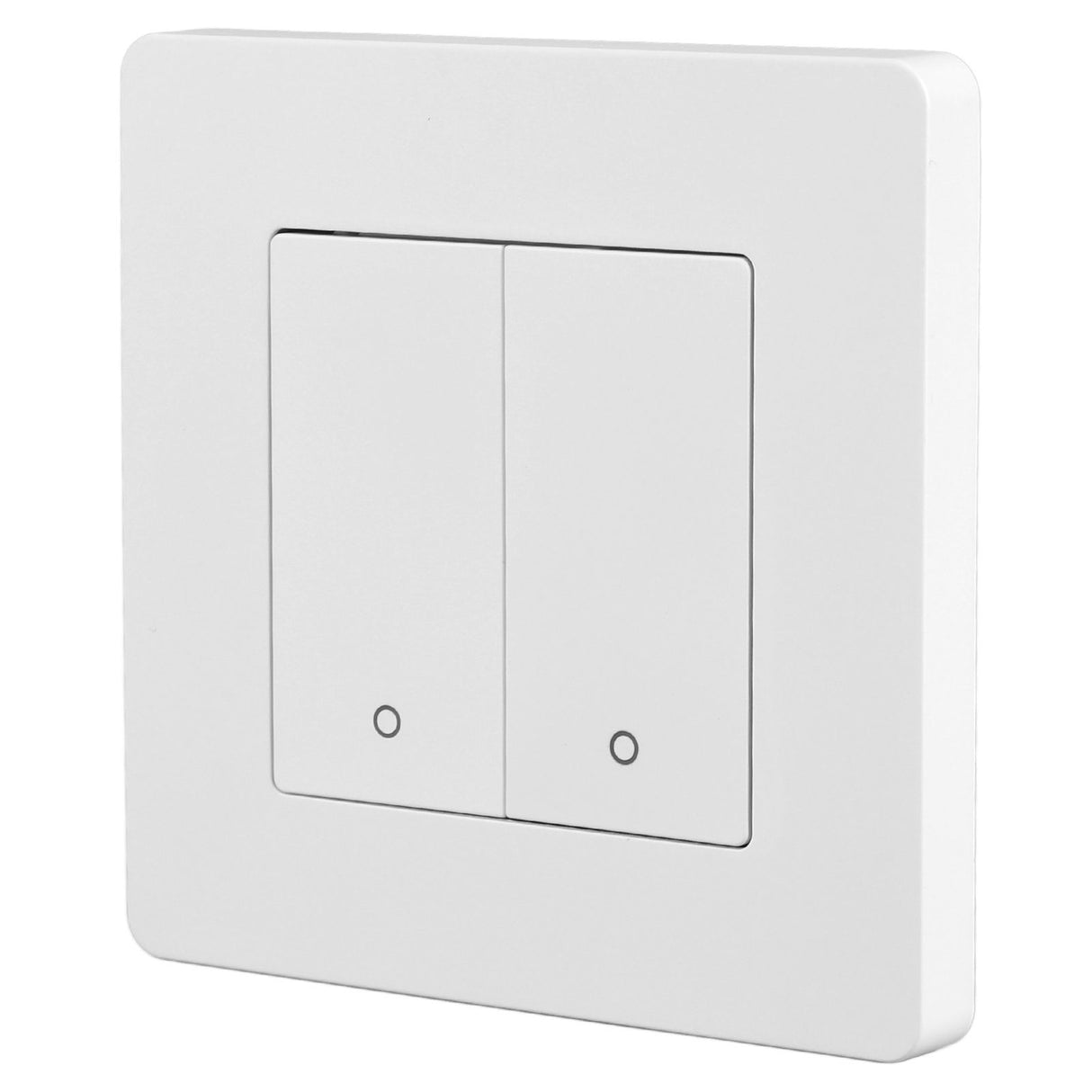 Smart Light Switch for Zigbee 2 Gang Timing Dimming Reverse Dual Control Smart Switch Panel AC100‑240V White