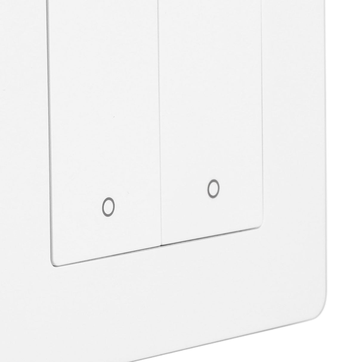 Smart Light Switch for Zigbee 2 Gang Timing Dimming Reverse Dual Control Smart Switch Panel AC100‑240V White