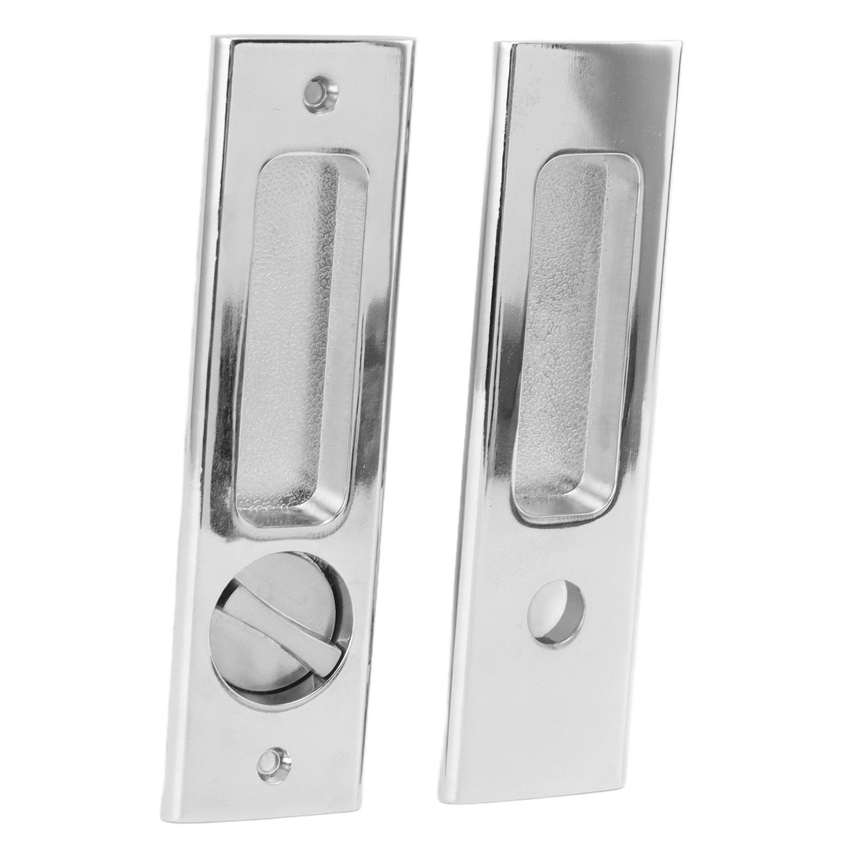 Zinc Alloy Invisible Recessed Handle Latch with Keys for Bathroom Balcony Pocket Door Sliding Barn Door