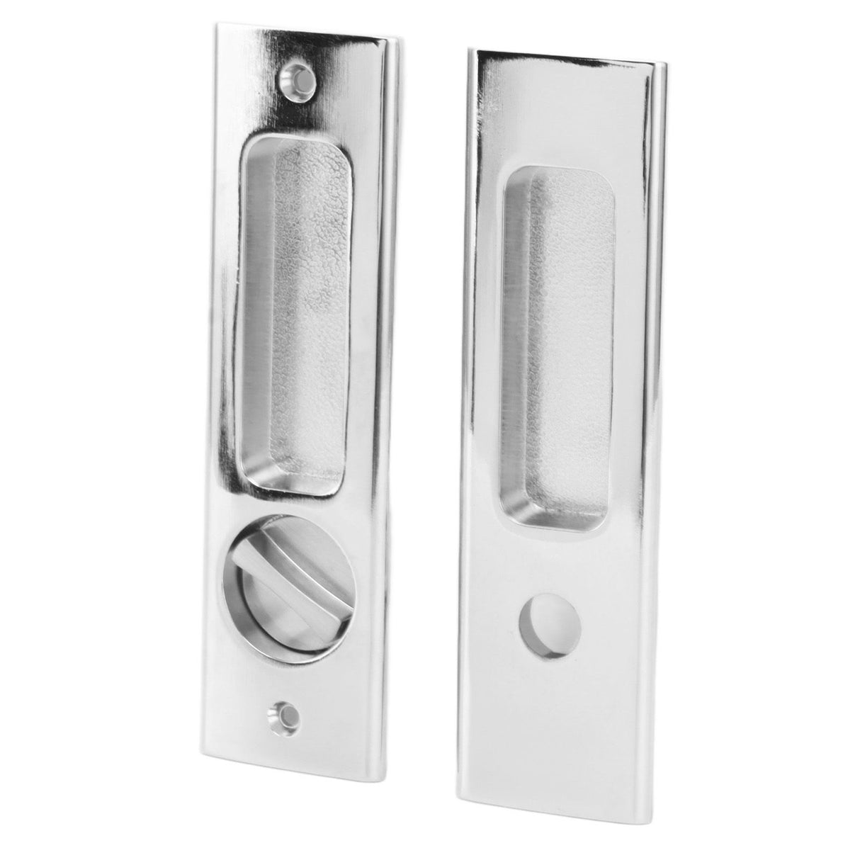Zinc Alloy Invisible Recessed Handle Latch with Keys for Bathroom Balcony Pocket Door Sliding Barn Door