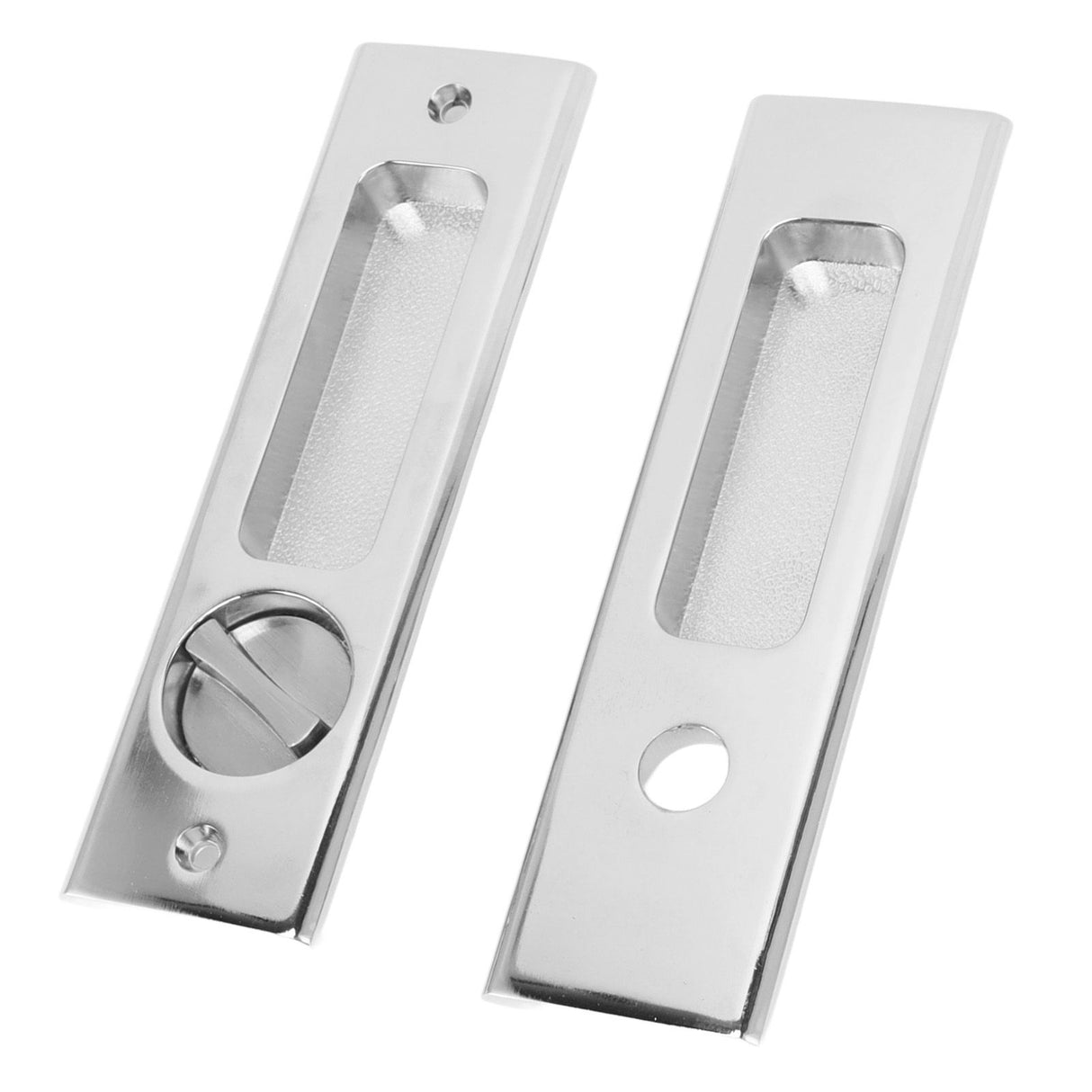 Zinc Alloy Invisible Recessed Handle Latch with Keys for Bathroom Balcony Pocket Door Sliding Barn Door