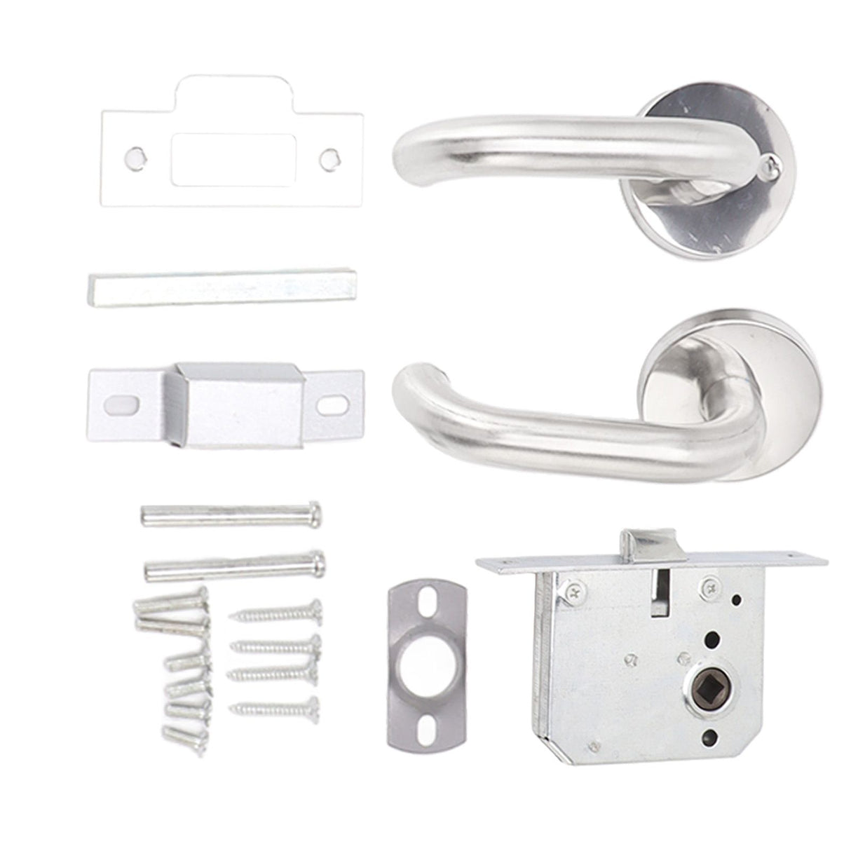 Handle Locks Stainless Steel Safety Passageway Door Handle Lock for Fire Emergency Exit Corridor Home Warehouse