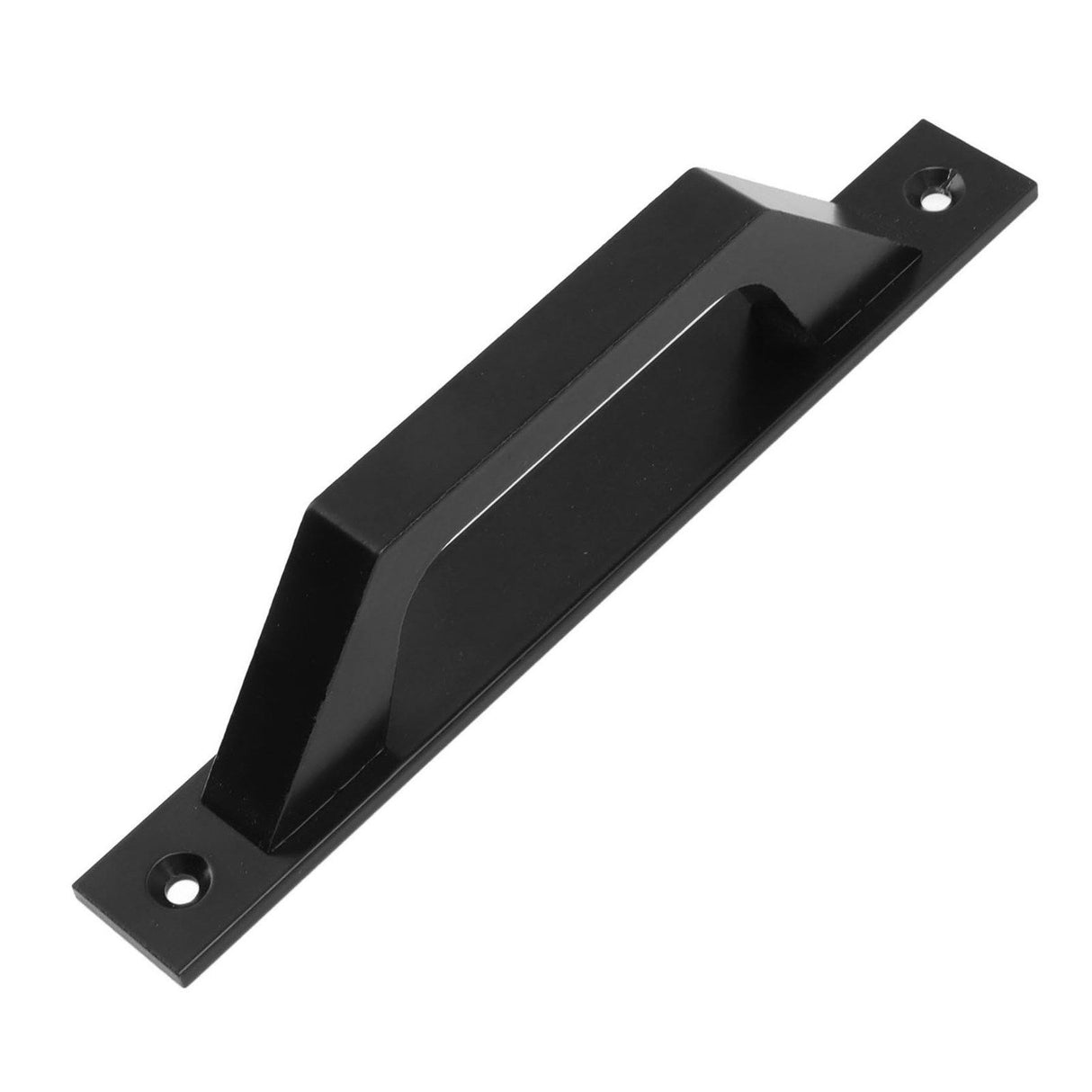 Sliding Door Handle Metal Electroplating Cabinet Barn Door Pull Handle with Mounting Screws Black