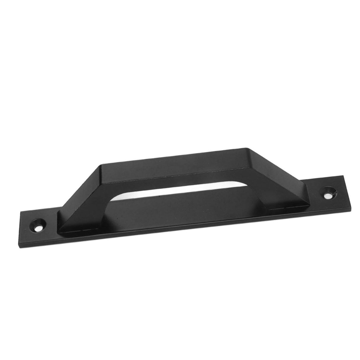 Sliding Door Handle Metal Electroplating Cabinet Barn Door Pull Handle with Mounting Screws Black