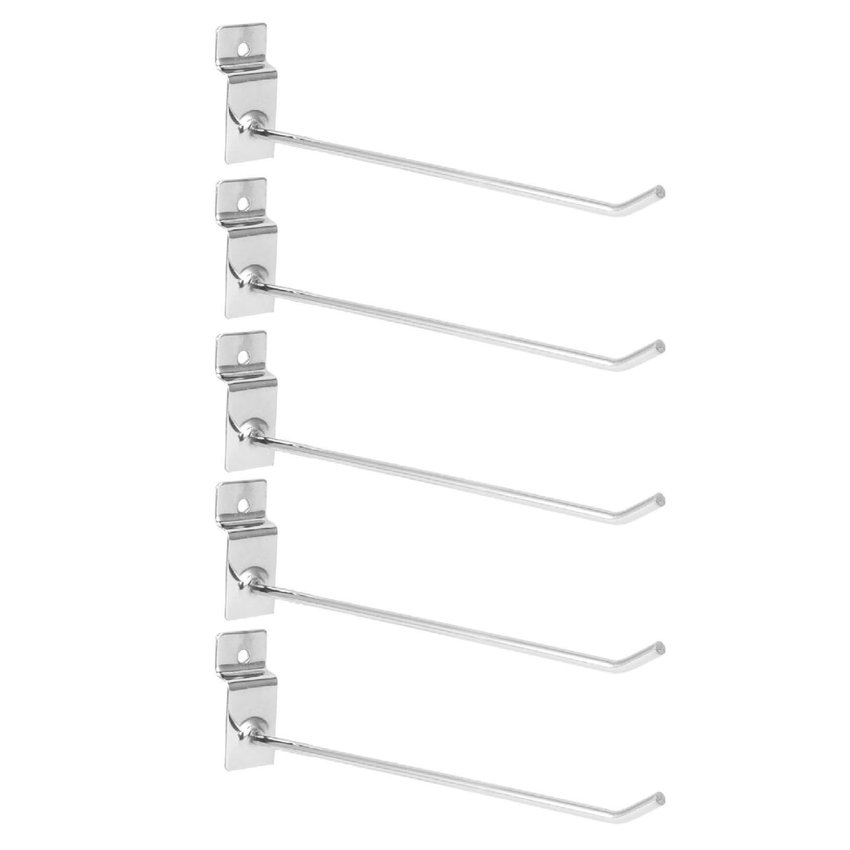 50Pcs Supermarket Shelf Hook Iron Strong Wear Resistant Flat Tip Peg Board Hook Slatwall Hanger