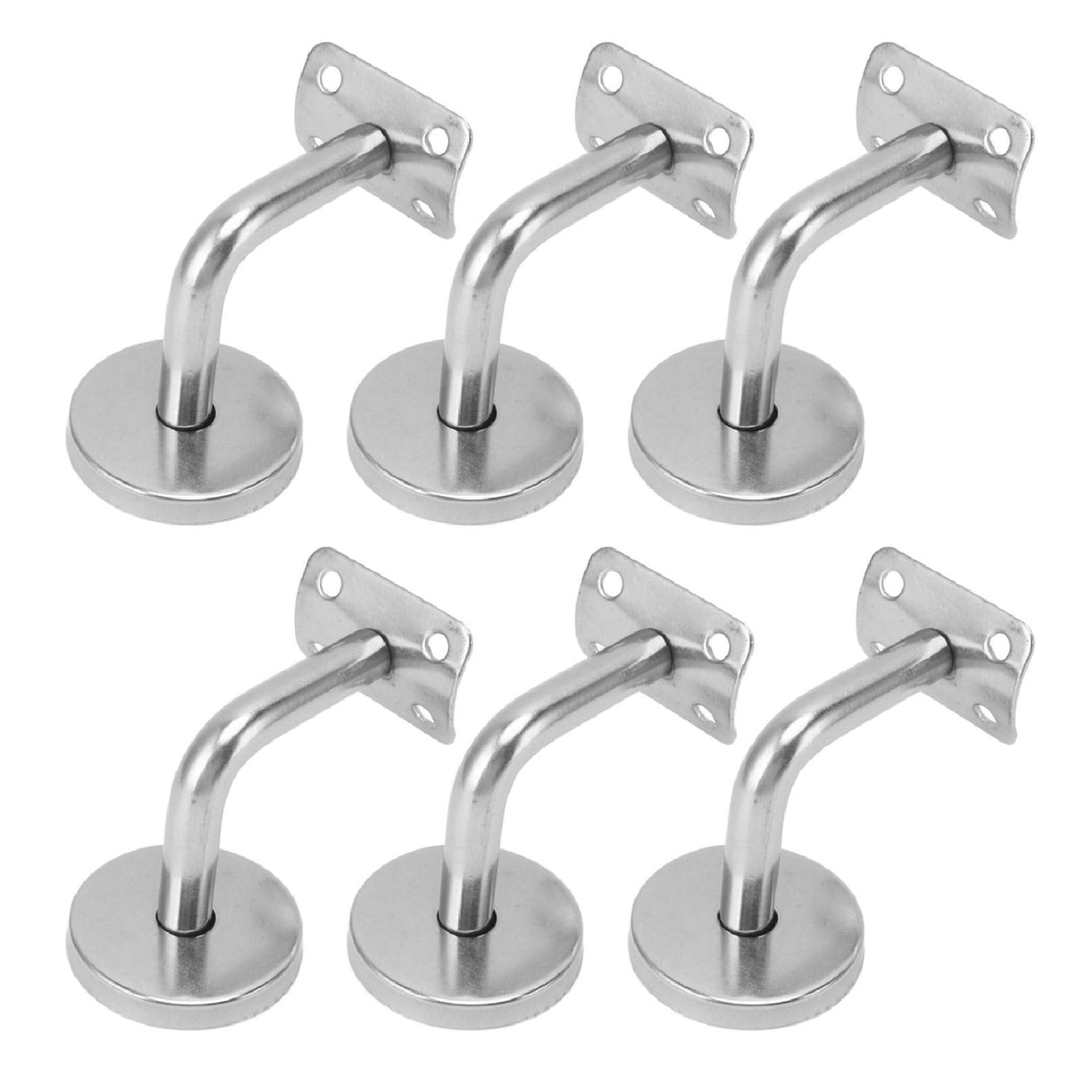 6 Pcs Wall Handrail Bracket 304 Stainless Steel Strong Bearing Stair Railing Support