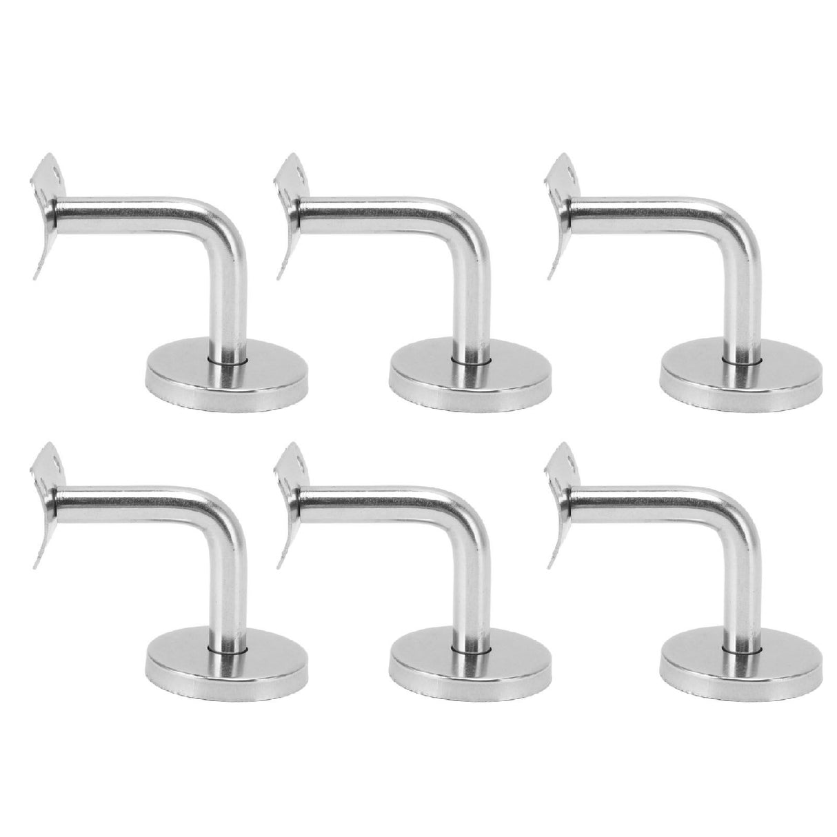 6 Pcs Wall Handrail Bracket 304 Stainless Steel Strong Bearing Stair Railing Support