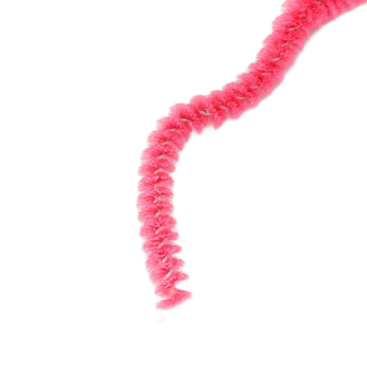 20 Pcs Furry Worm Soft Touch Plush Material Cute Style DIY Compact Portable Fuzzy Worms for Party Pink