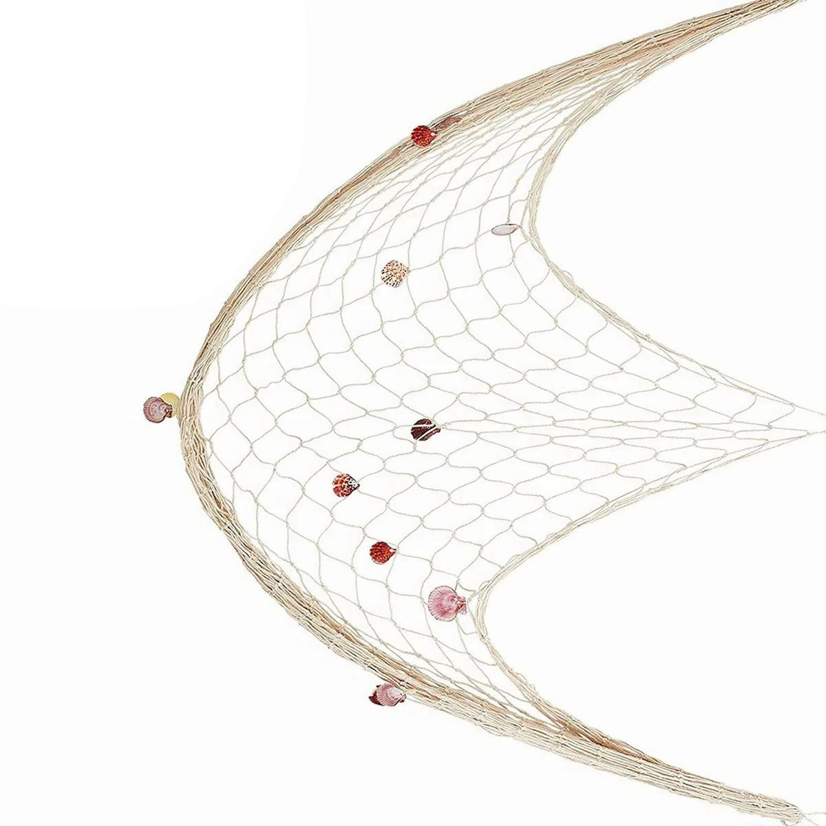 Nautical Decorative Fishing Net Cotton Hand Weaving Mediterranean Style Fishing Net for Party Home Photography Props