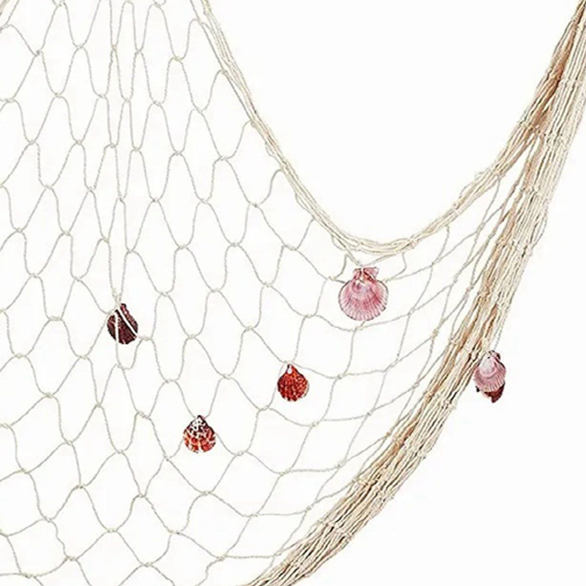 Nautical Decorative Fishing Net Cotton Hand Weaving Mediterranean Style Fishing Net for Party Home Photography Props