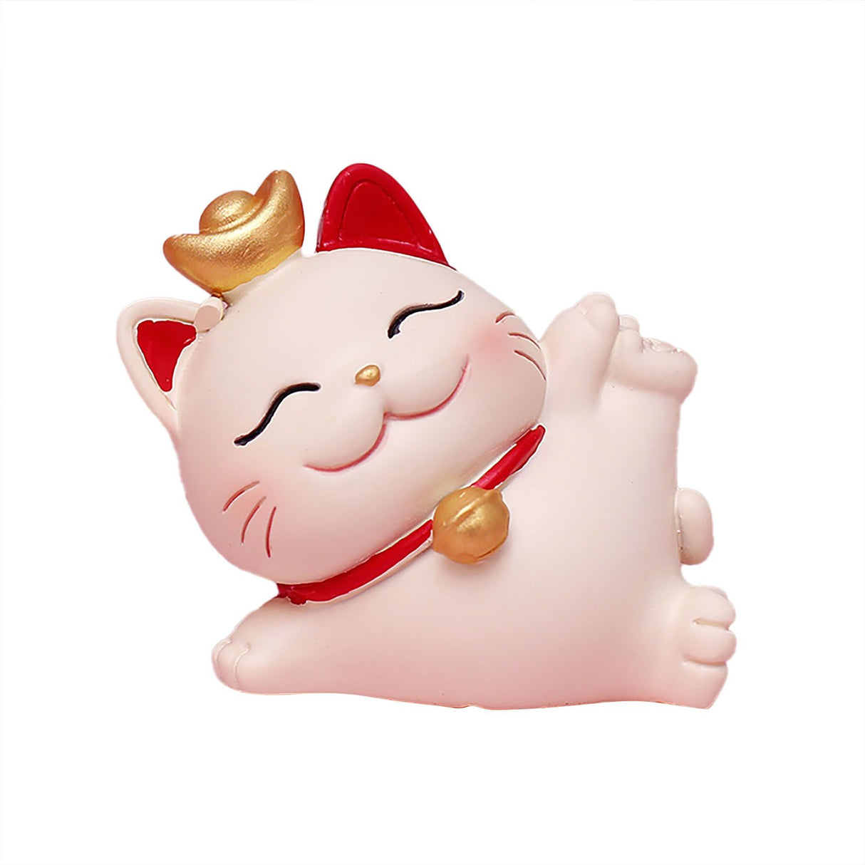 Lucky Cat Ornament Synthetic Resin Fortune Cat Statue Decoration for Home Living Room SJ0001 3