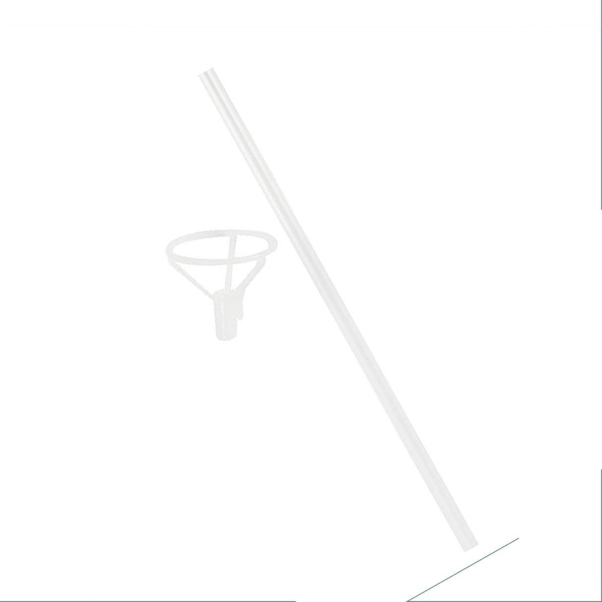 50Pcs Balloon Stick with Cup Transparent Thicken Balloon Stick Holder and Cup for Birthday Party Wedding 15.7 in