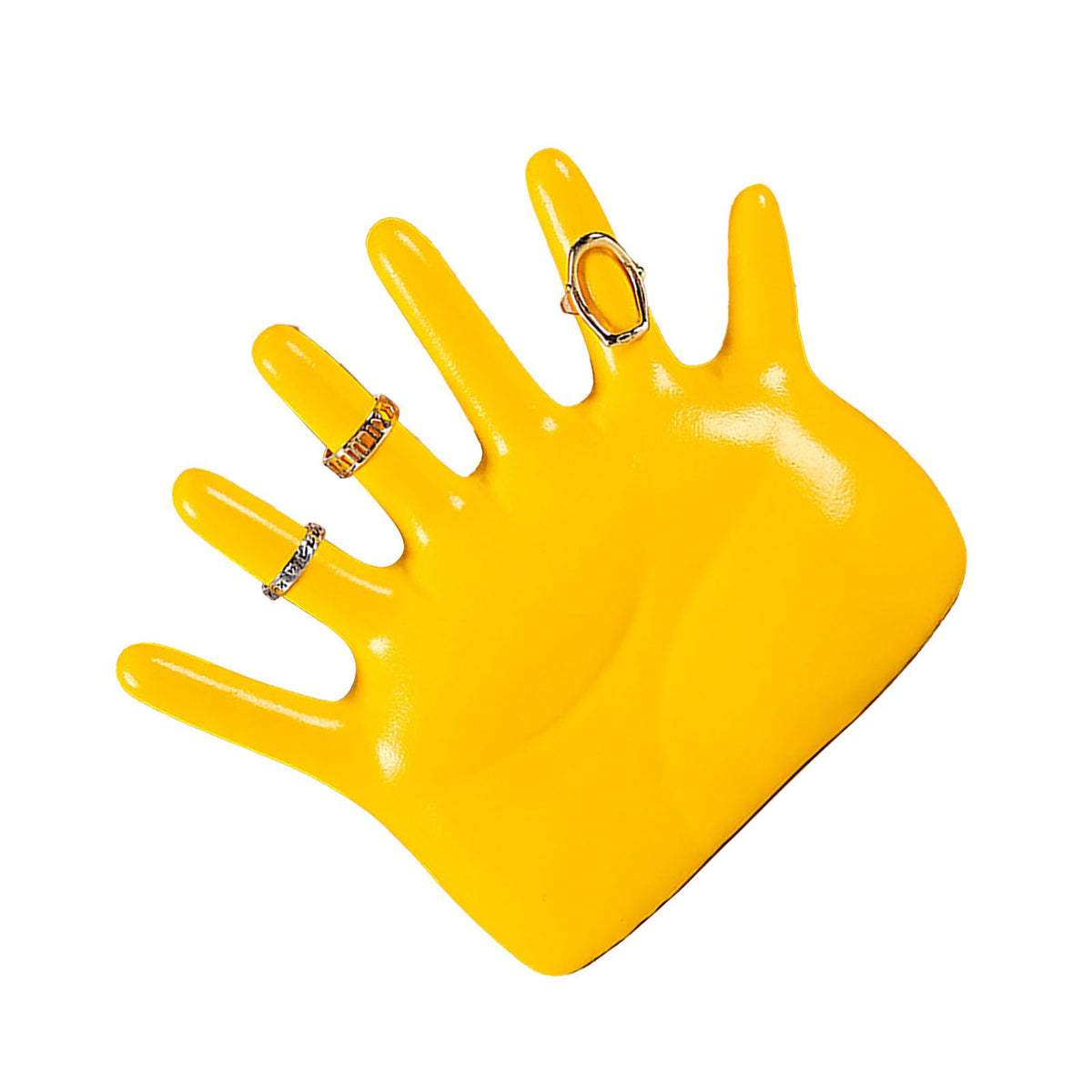 Ring Hand Holder All Round Display Fade Resistant Exquisite Hand Jewelry Display Stand for Bracelets Watches Yellow