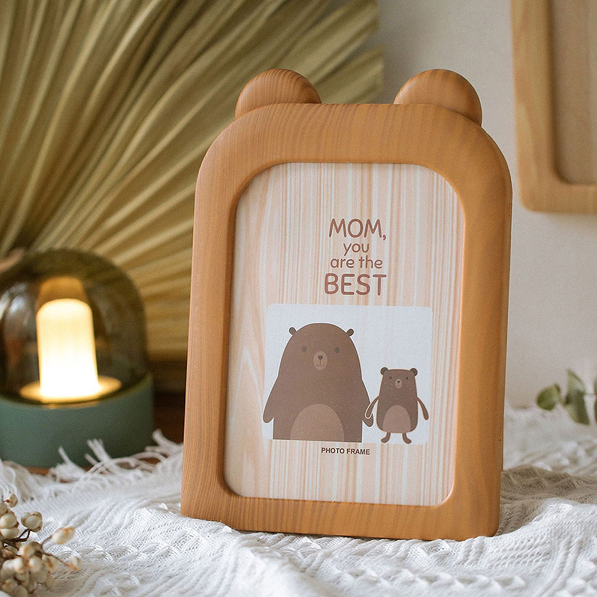 Ins Cute Cartoon Creative Photo Frame 7 Inch Picture Frame Office Desktop Decoration Kindergarten Wall Decoration Brown Bear